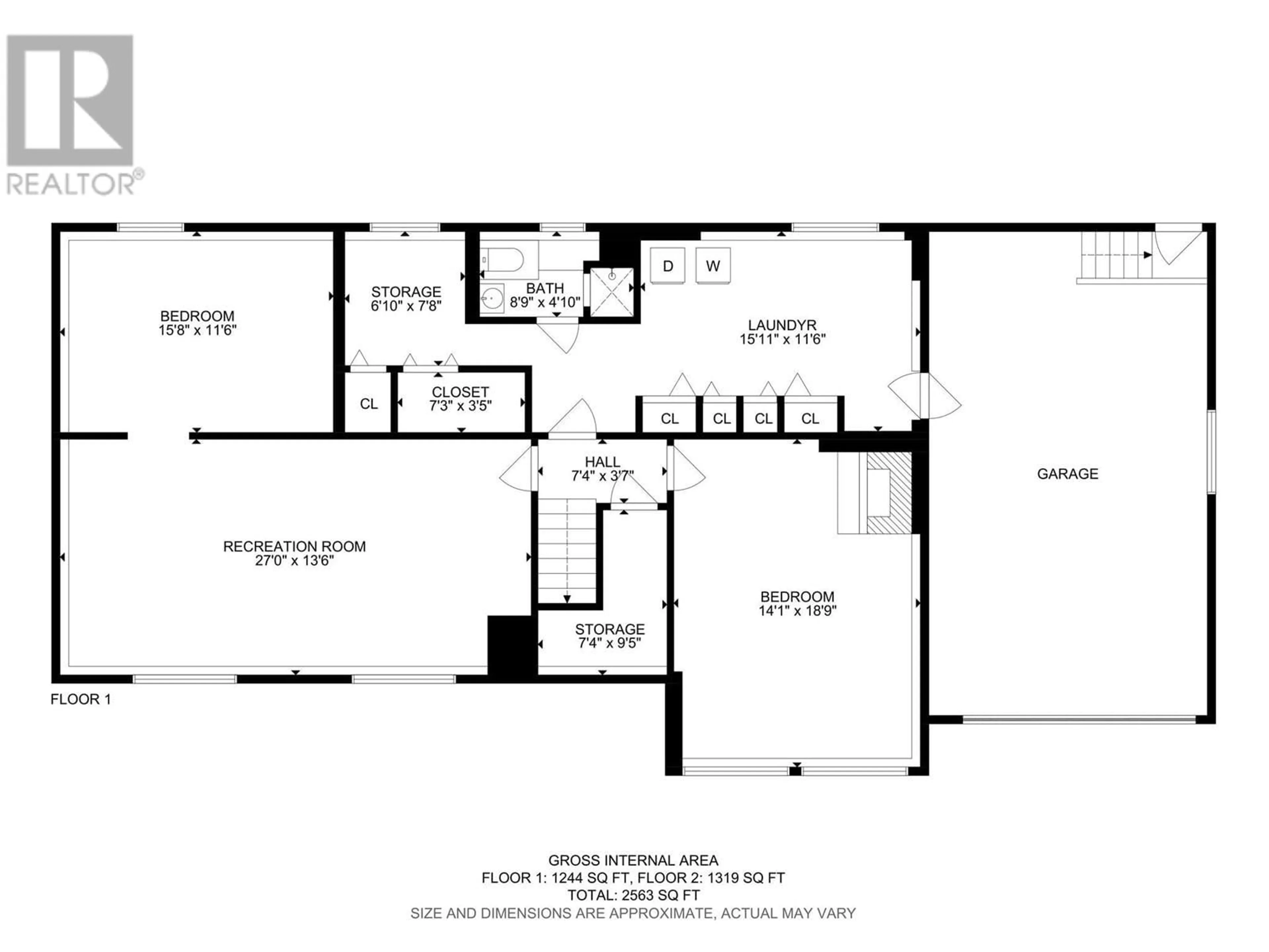 Floor plan for 2870 Ourtoland Road, West Kelowna British Columbia V1Z2H6