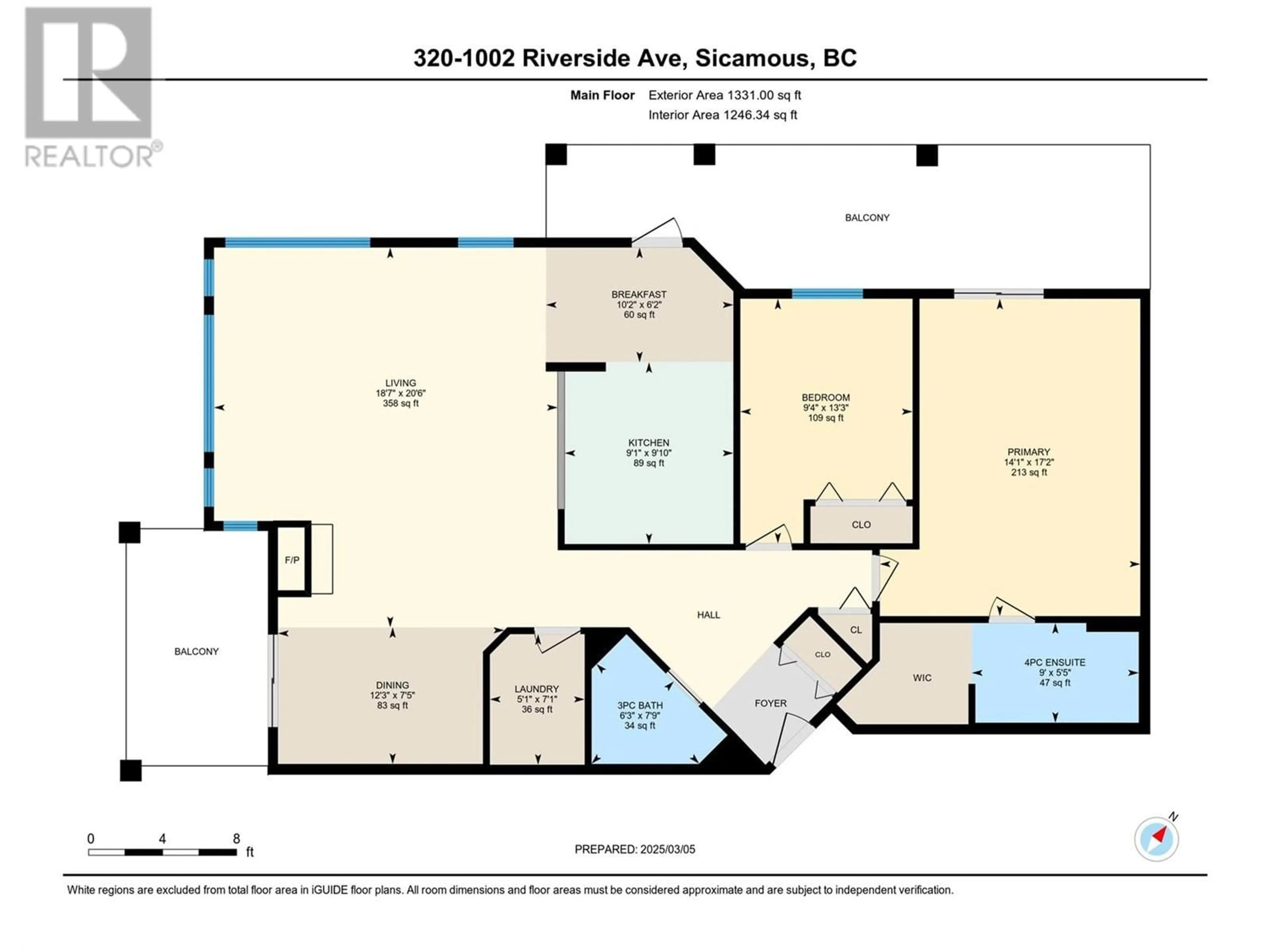 Floor plan for 320 - 1002 RIVERSIDE AVENUE, Sicamous British Columbia V0E2V1