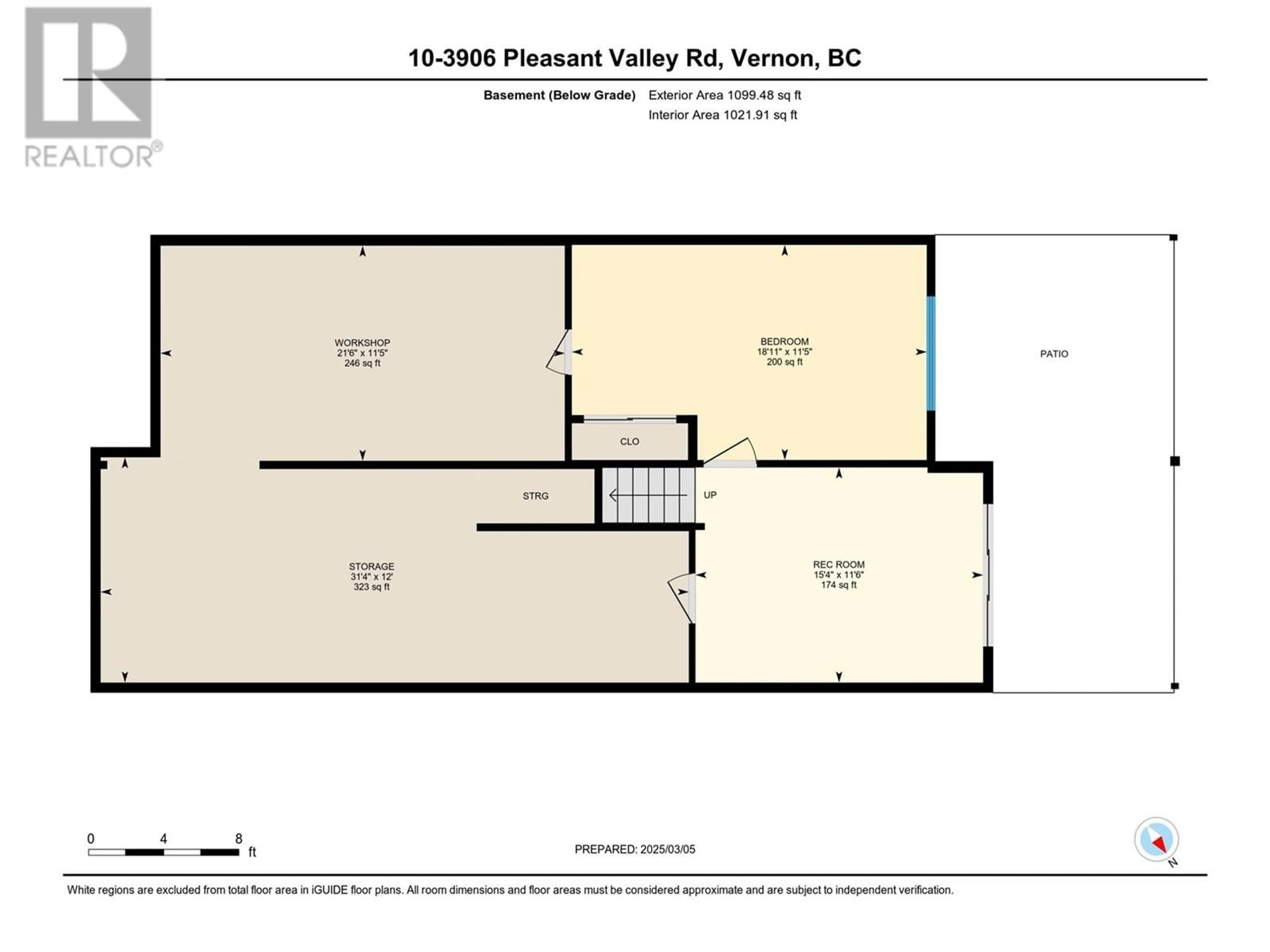 Floor plan for 10 - 3906 PLEASANT VALLEY ROAD, Vernon British Columbia V1T4L9