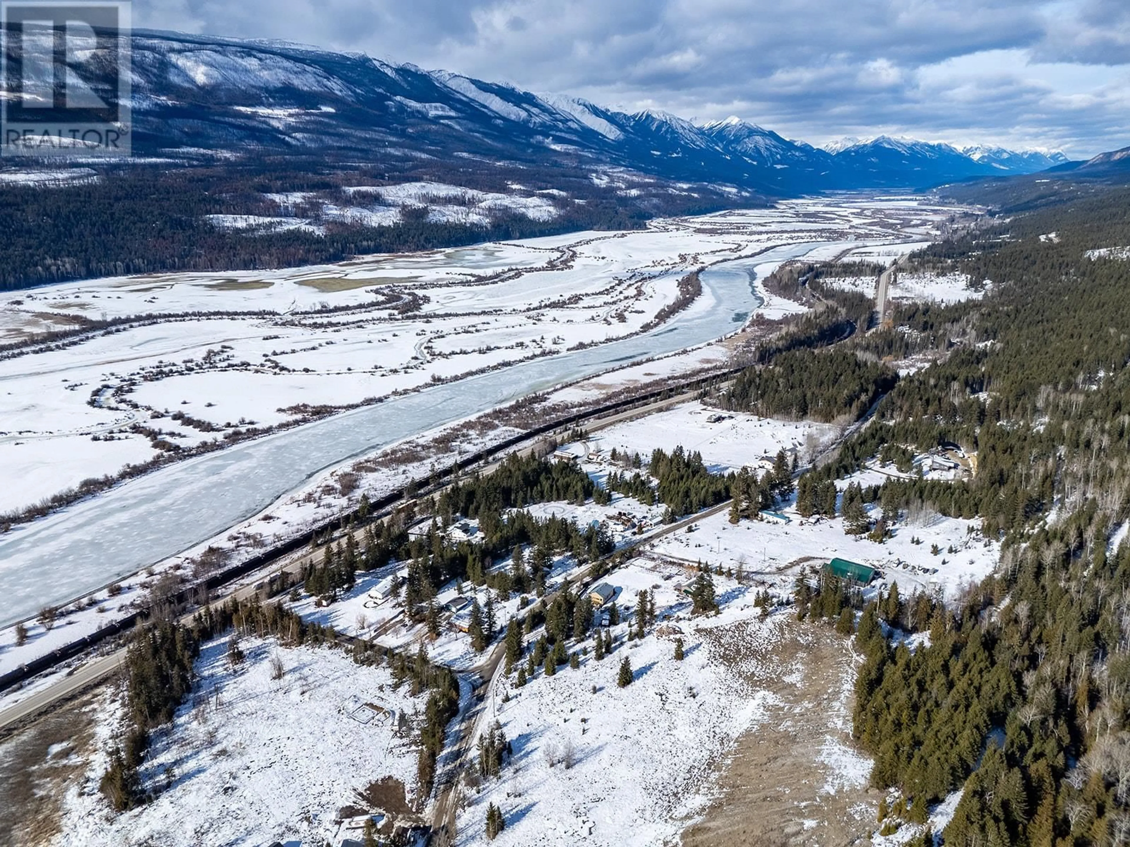 A pic from outside/outdoor area/front of a property/back of a property/a pic from drone, mountain view for 3071 TEGART FRONTAGE ROAD, Parson British Columbia V0A1L0