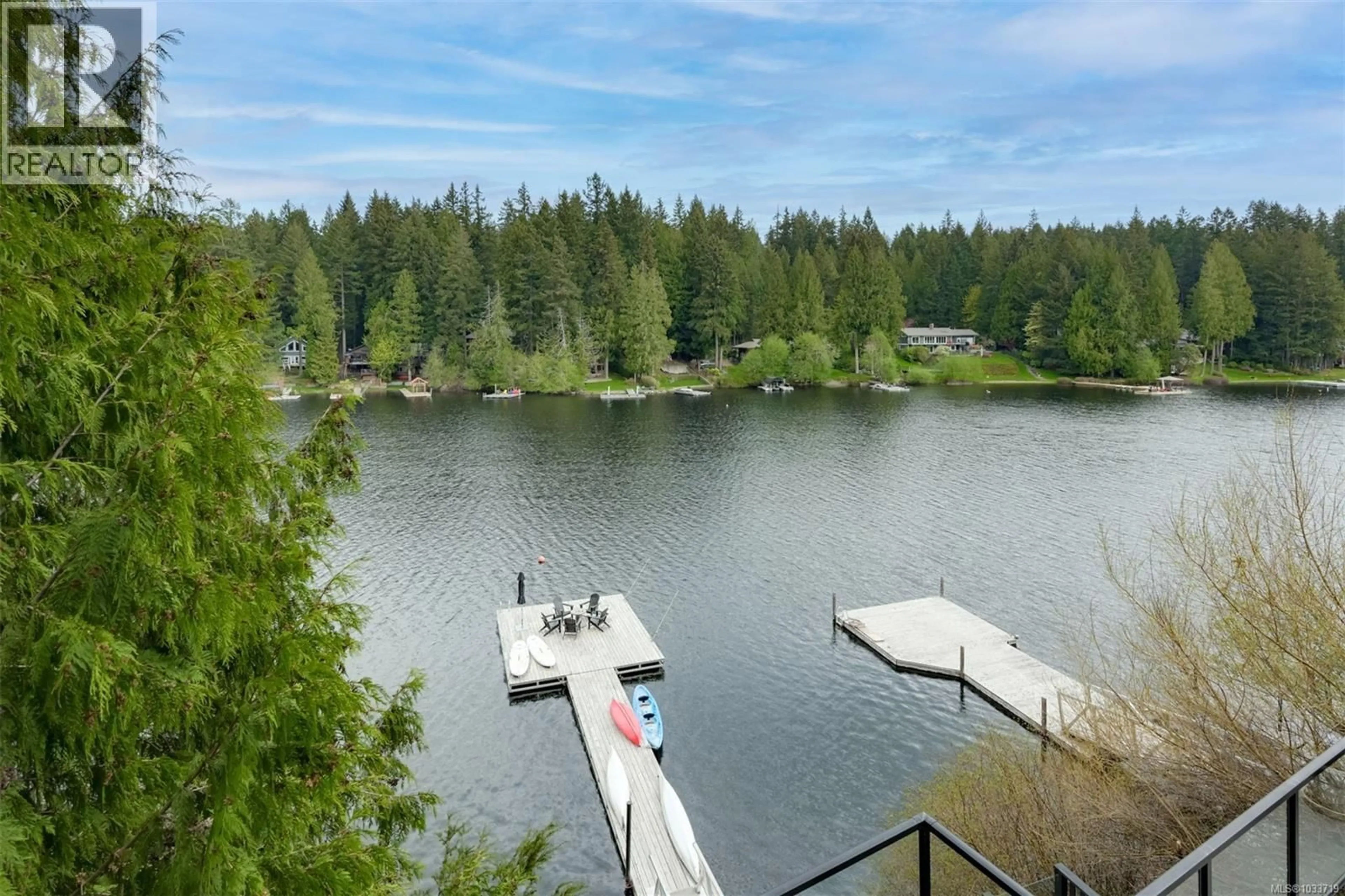 A pic from outside/outdoor area/front of a property/back of a property/a pic from drone, water/lake/river/ocean view for 2719 WEST SHAWNIGAN LAKE ROAD, Shawnigan Lake British Columbia V8H2E3