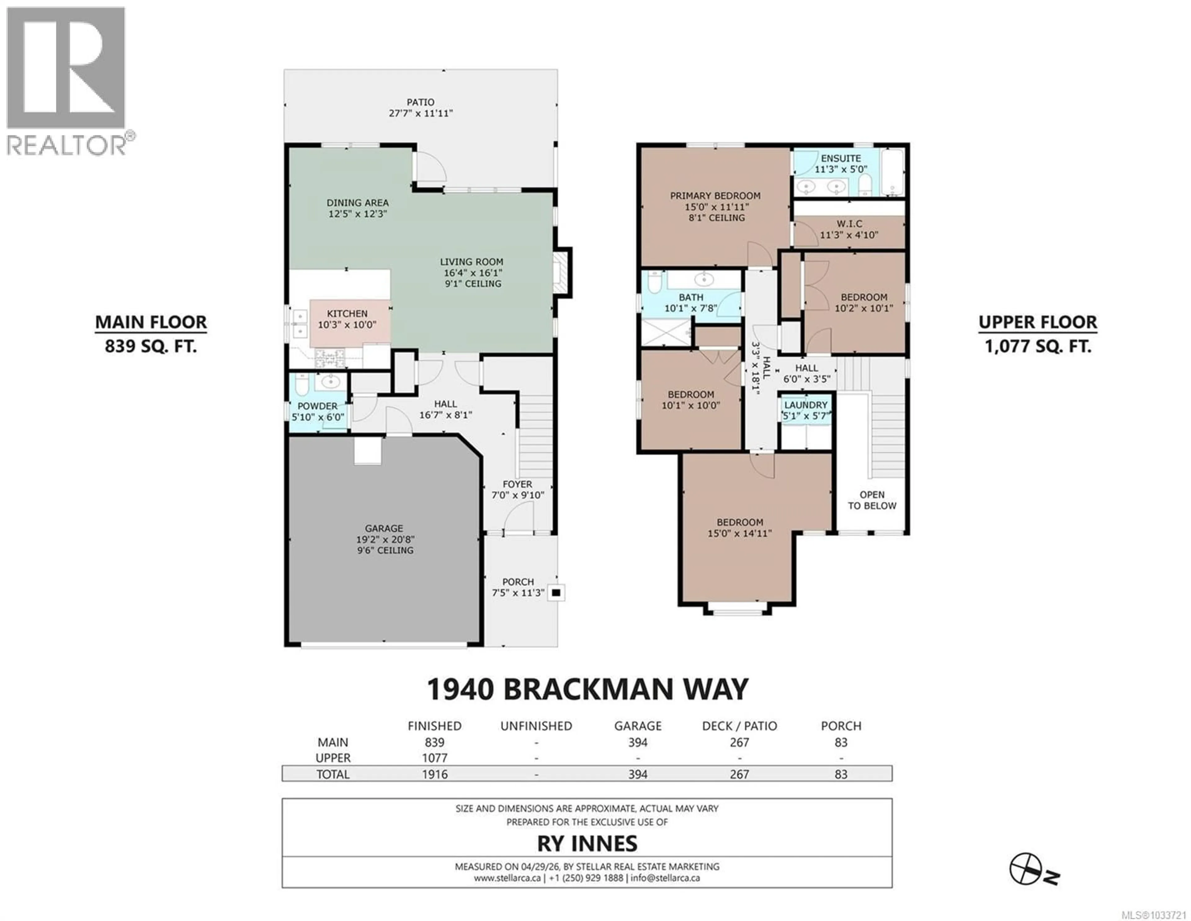 Floor plan for 1940 BRACKMAN WAY, North Saanich British Columbia V8L0C2