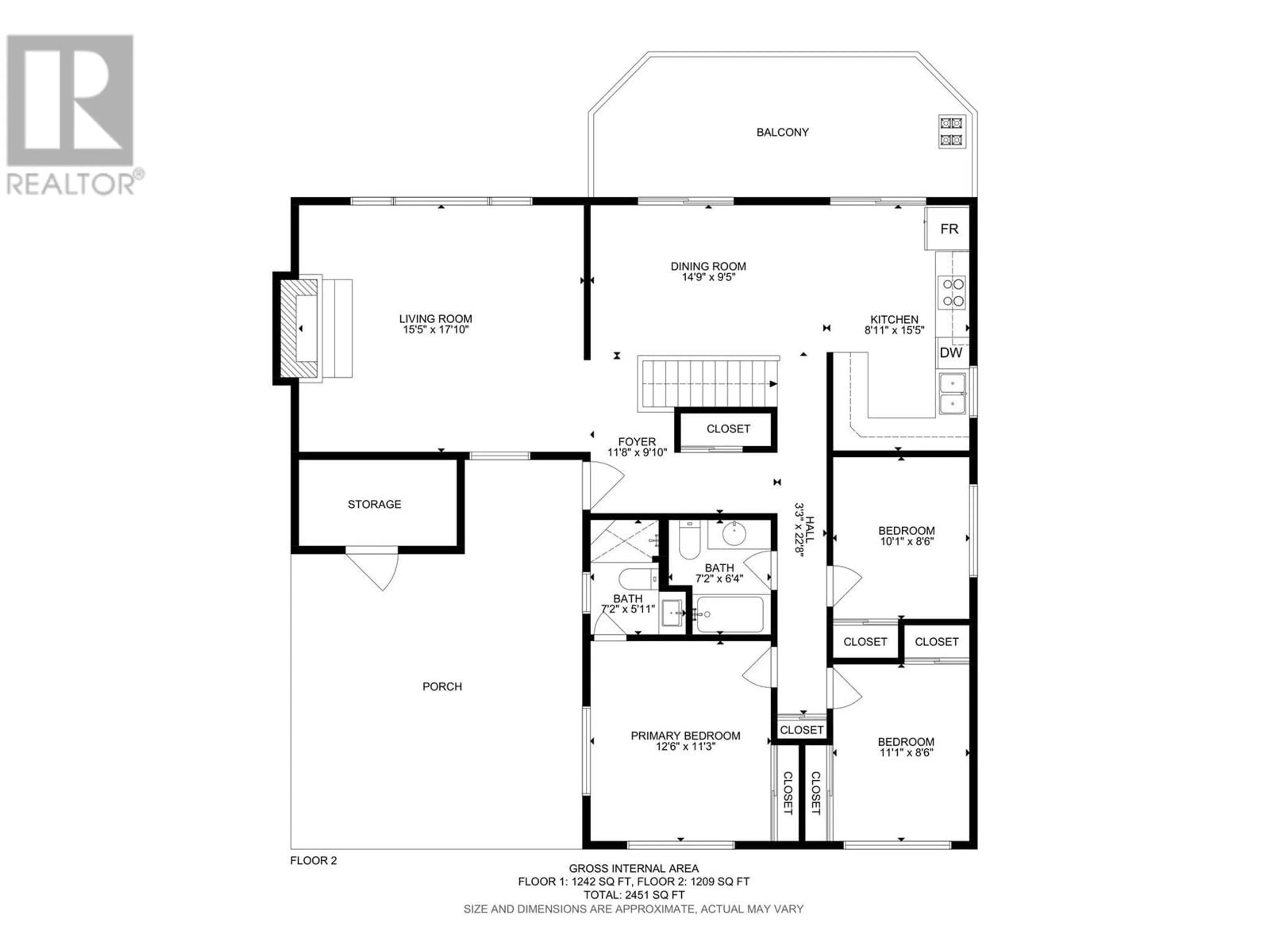 Floor plan for 1175 Trevor Drive, West Kelowna British Columbia V1Z2K1