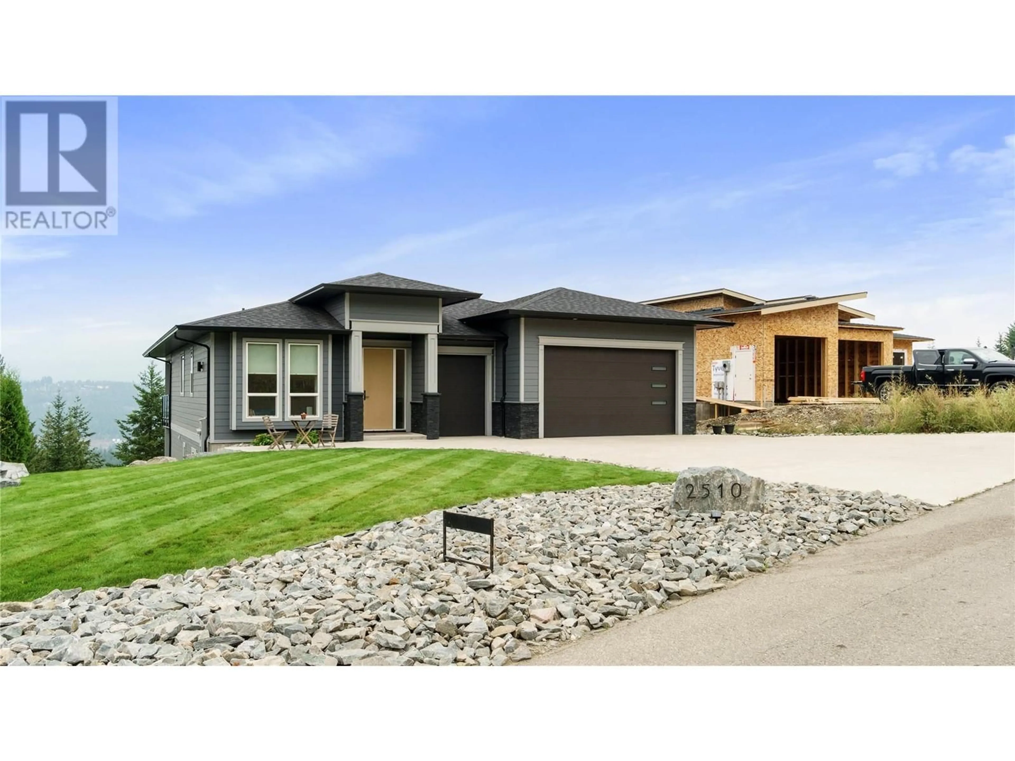 Home with brick exterior material, street for 2510 HIGHLANDS DRIVE, Blind Bay British Columbia V0E1H2