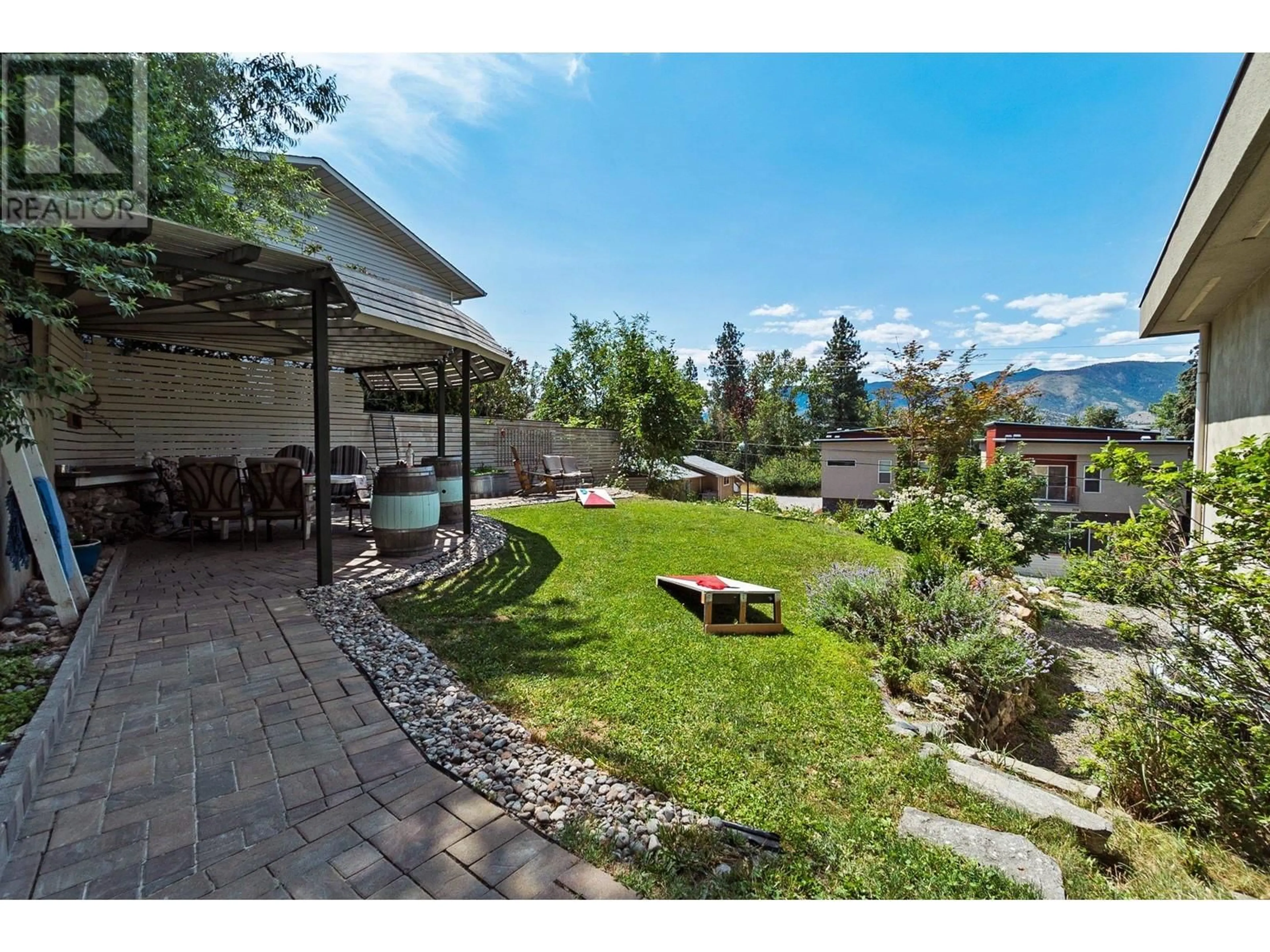 Patio, mountain view for 712 Creekside Road, Penticton British Columbia V2A2C4