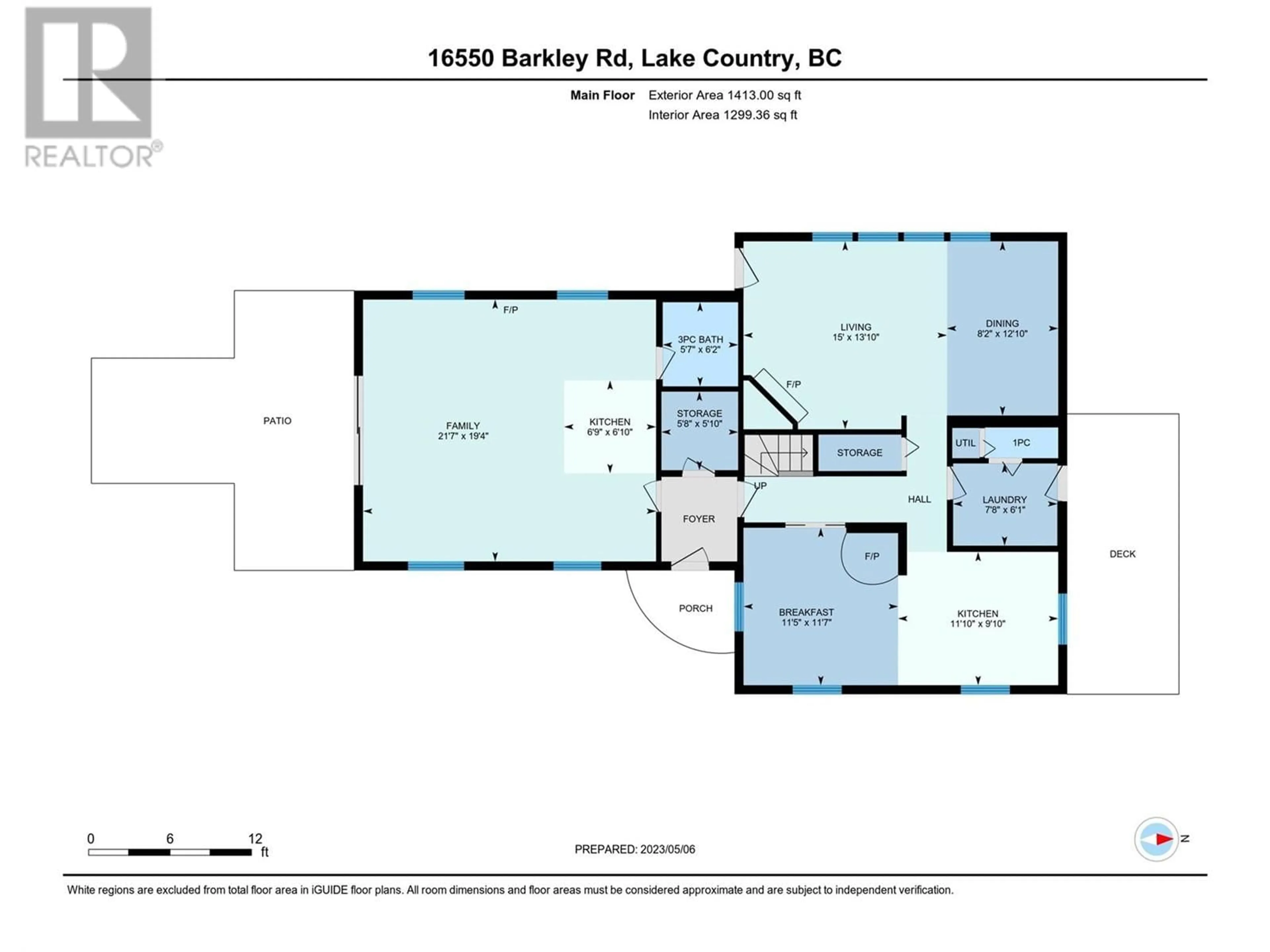 Floor plan for 16550 BARKLEY ROAD, Lake Country British Columbia V4V1B5