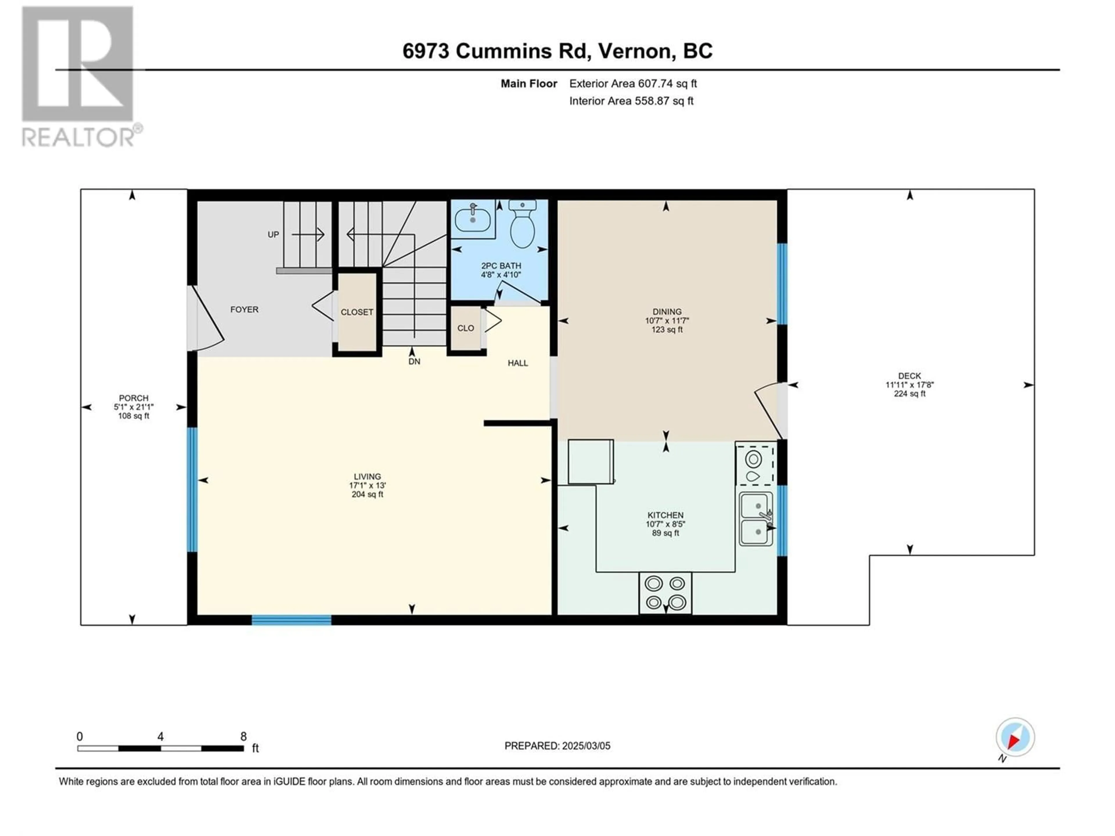 Floor plan for 6973 CUMMINS ROAD, Vernon British Columbia V1H1X9