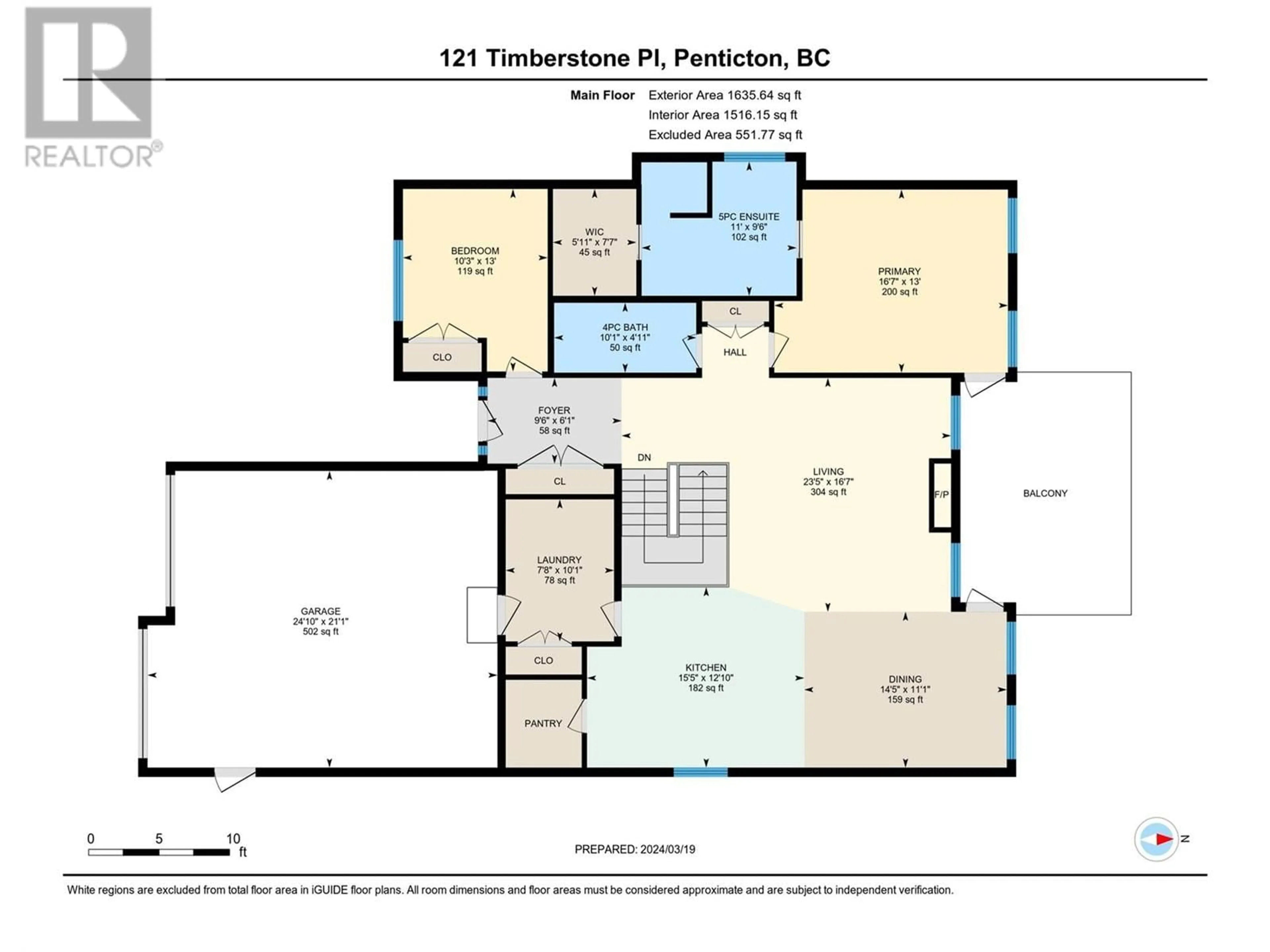 Floor plan for 121 TIMBERSTONE PLACE, Penticton British Columbia V2A0B5