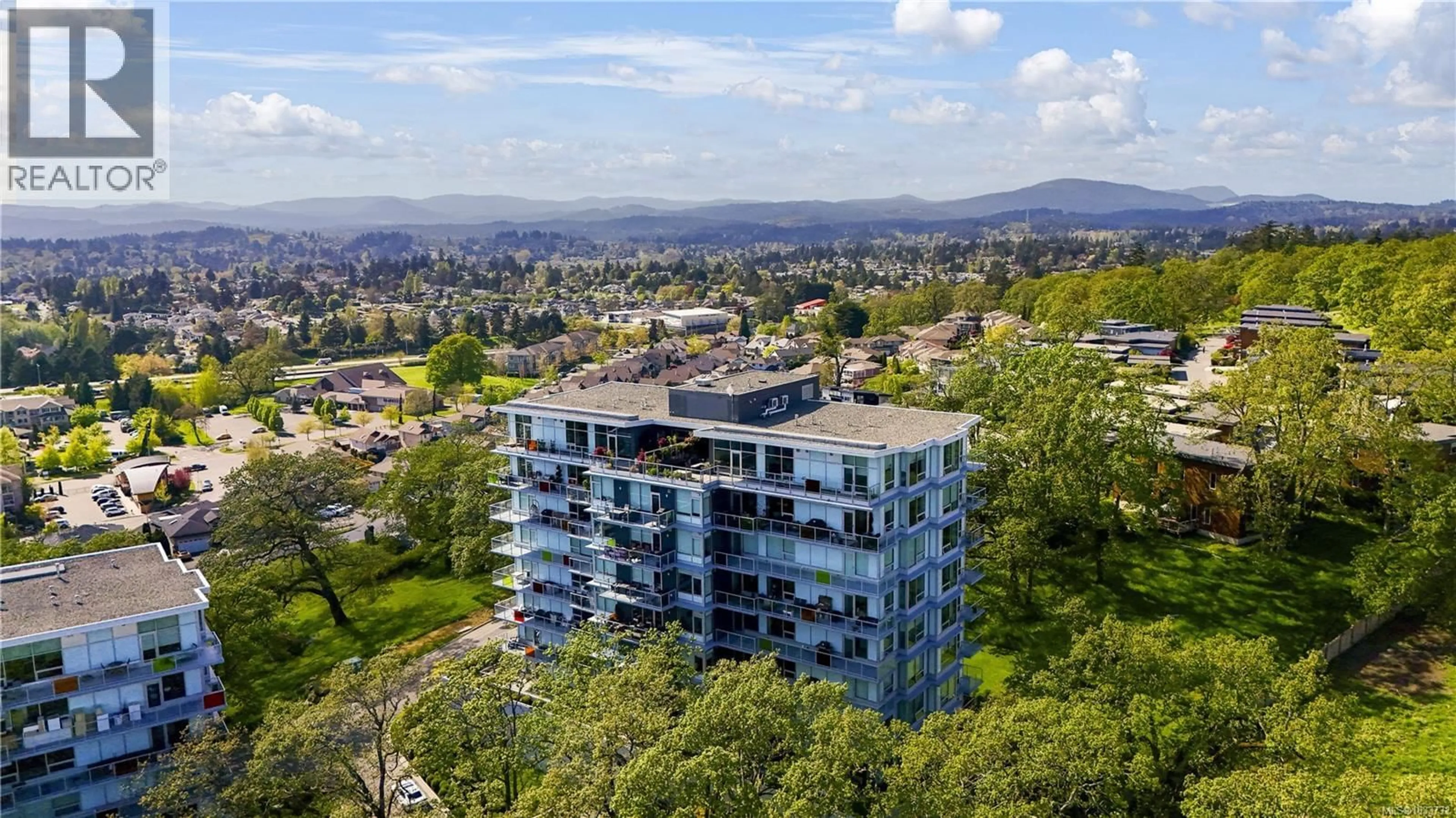 A pic from outside/outdoor area/front of a property/back of a property/a pic from drone, unknown for 402 - 4011 RAINBOW HILL LANE, Saanich British Columbia V8X0B6