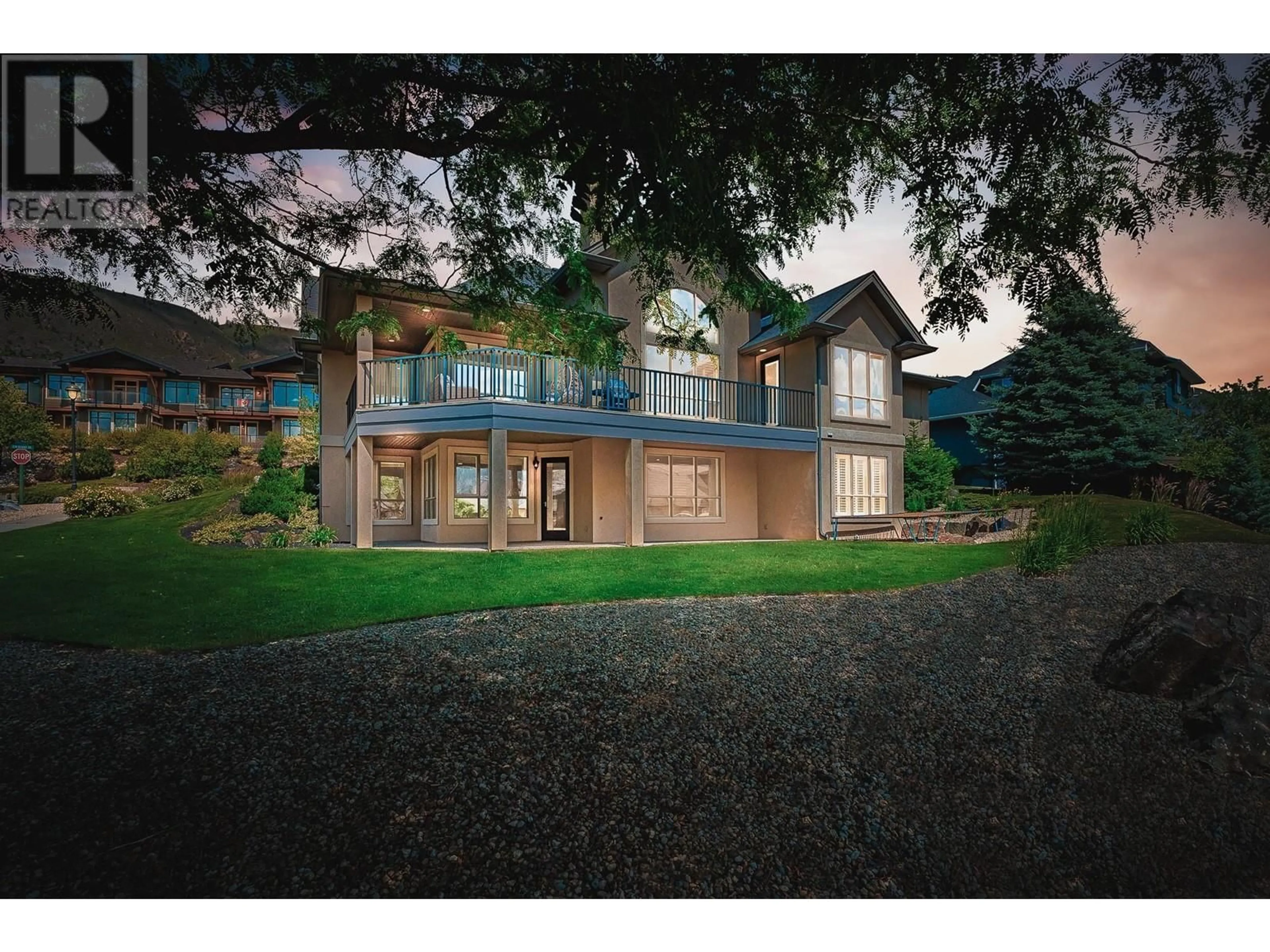 A pic from outside/outdoor area/front of a property/back of a property/a pic from drone, unknown for 1400 SUN RIVERS DRIVE, Kamloops British Columbia V2H0A2