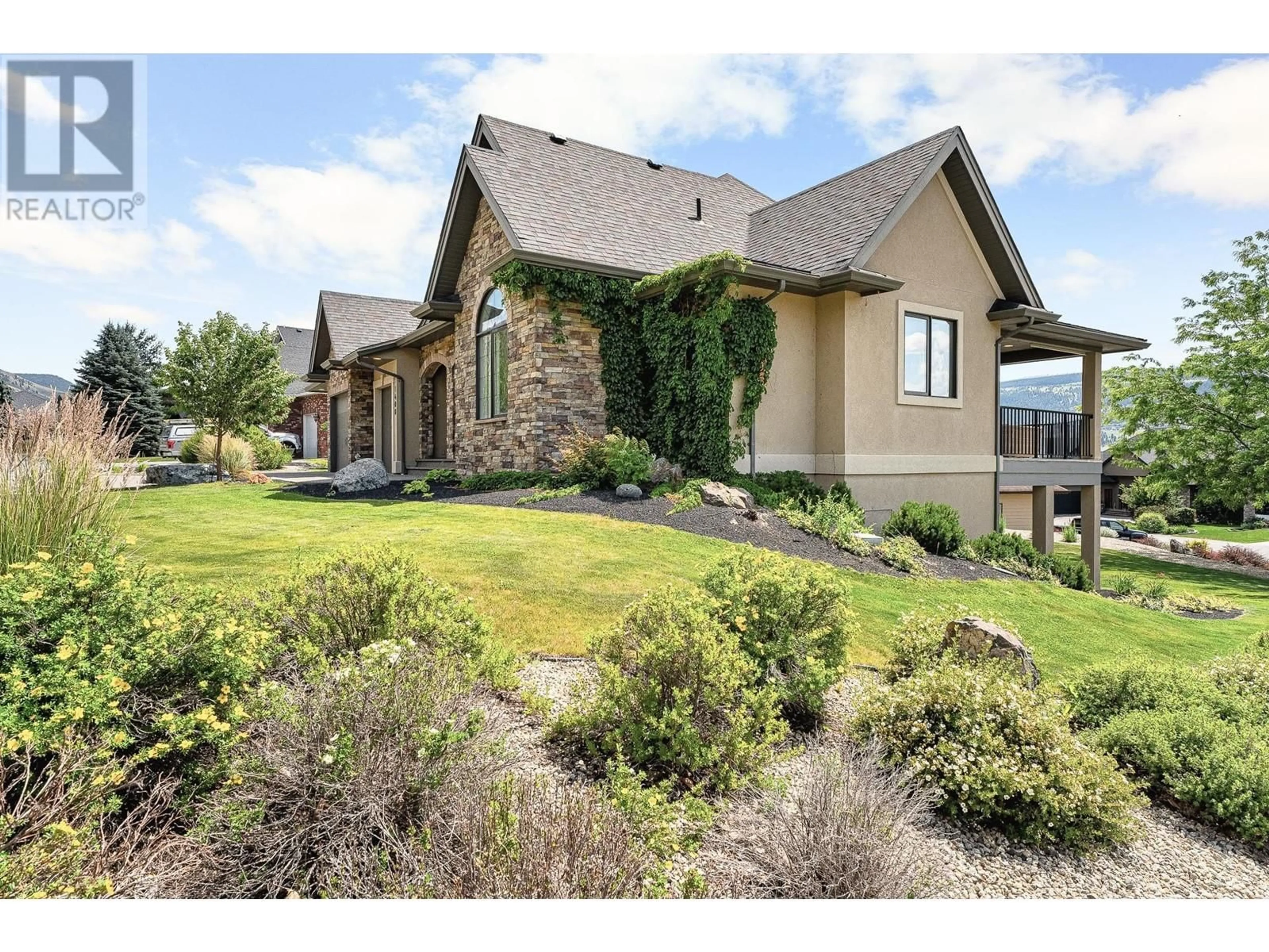 Home with brick exterior material, mountain view for 1400 SUN RIVERS DRIVE, Kamloops British Columbia V2H0A2