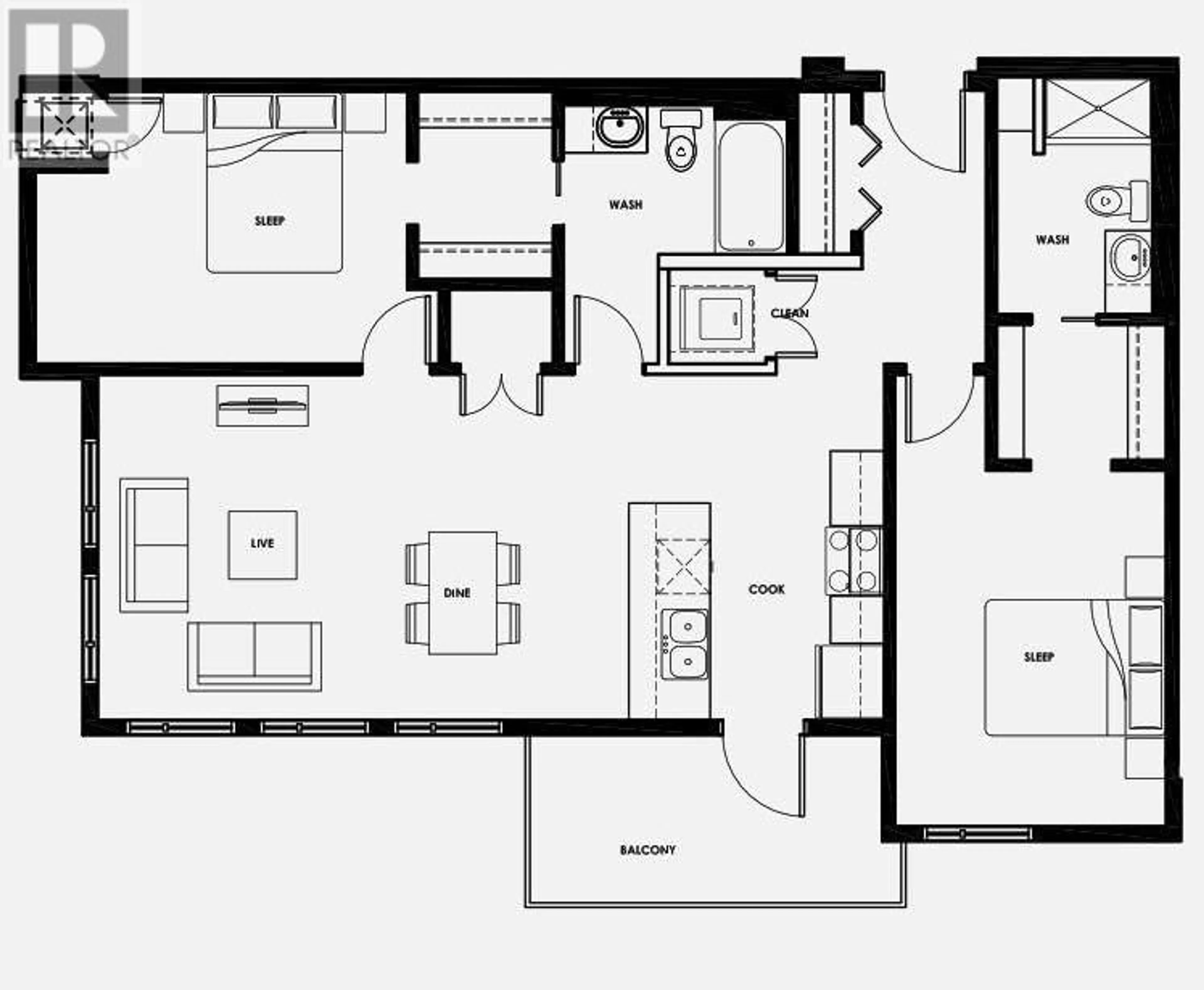 Floor plan for 722 Valley Road Unit# 111, Kelowna British Columbia V1V0E2