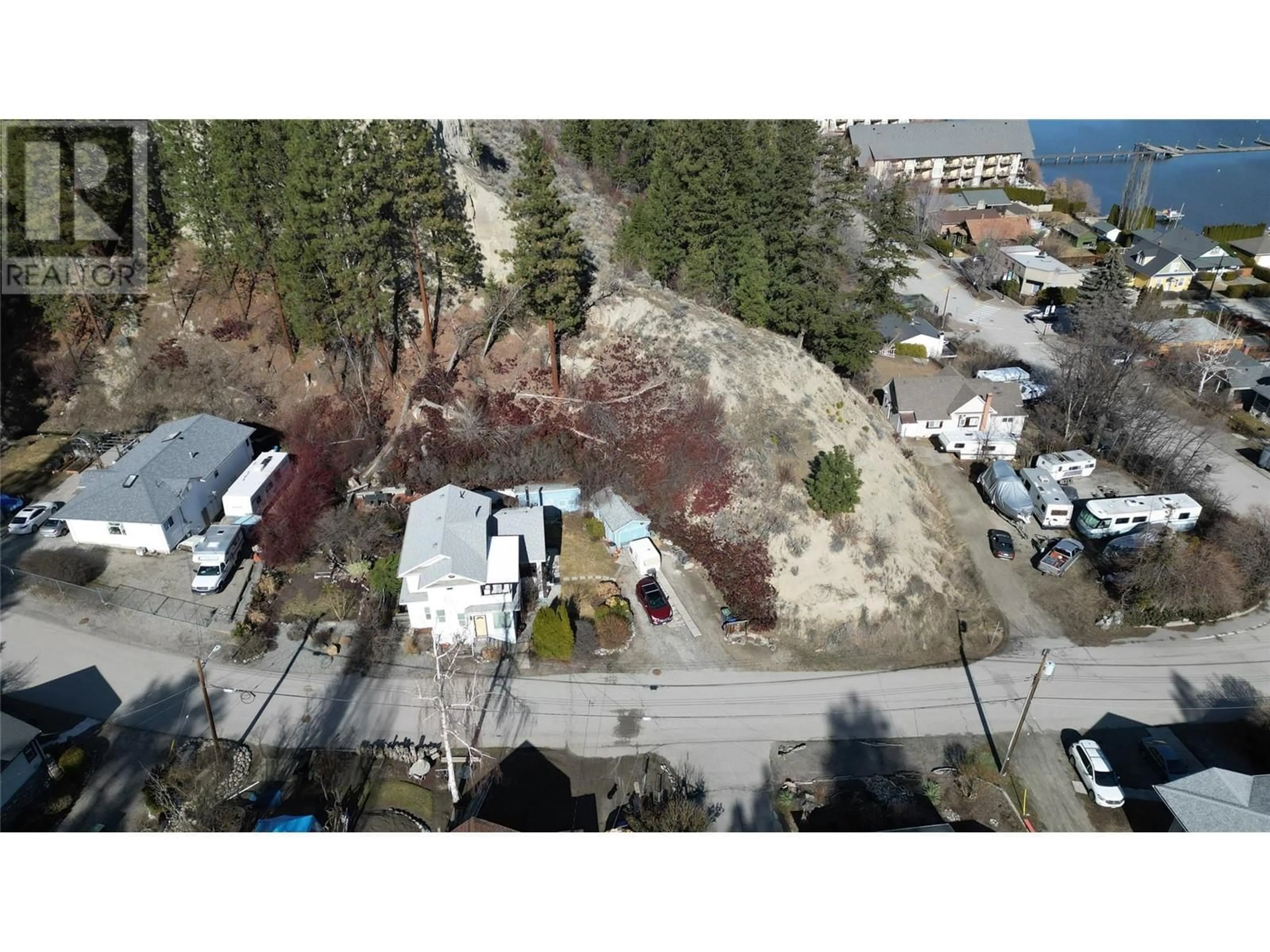 A pic from outside/outdoor area/front of a property/back of a property/a pic from drone, mountain view for 5706 BUTLER STREET, Summerland British Columbia V0H1Z1