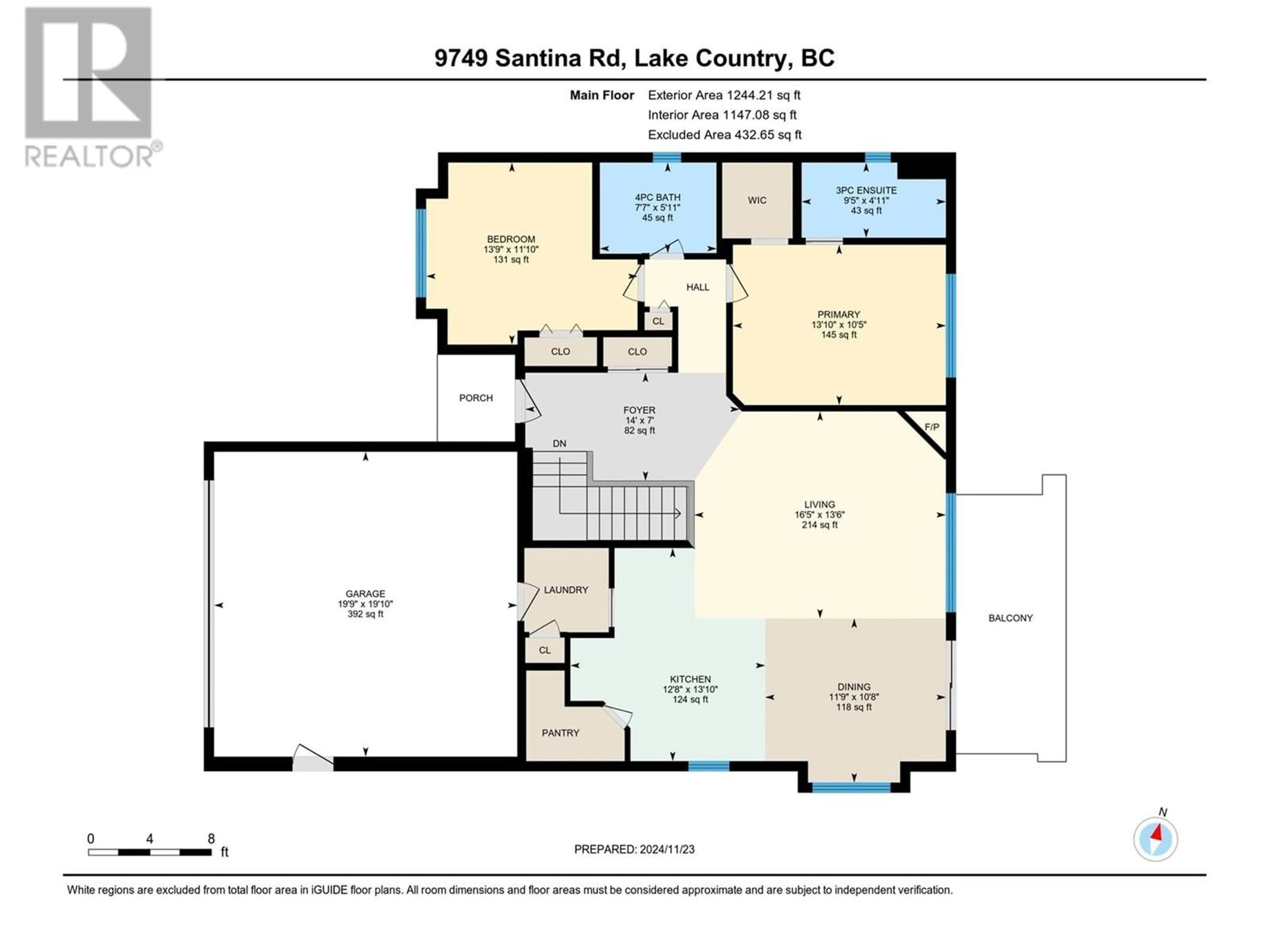Floor plan for 9749 SANTINA ROAD, Lake Country British Columbia V4V2R9