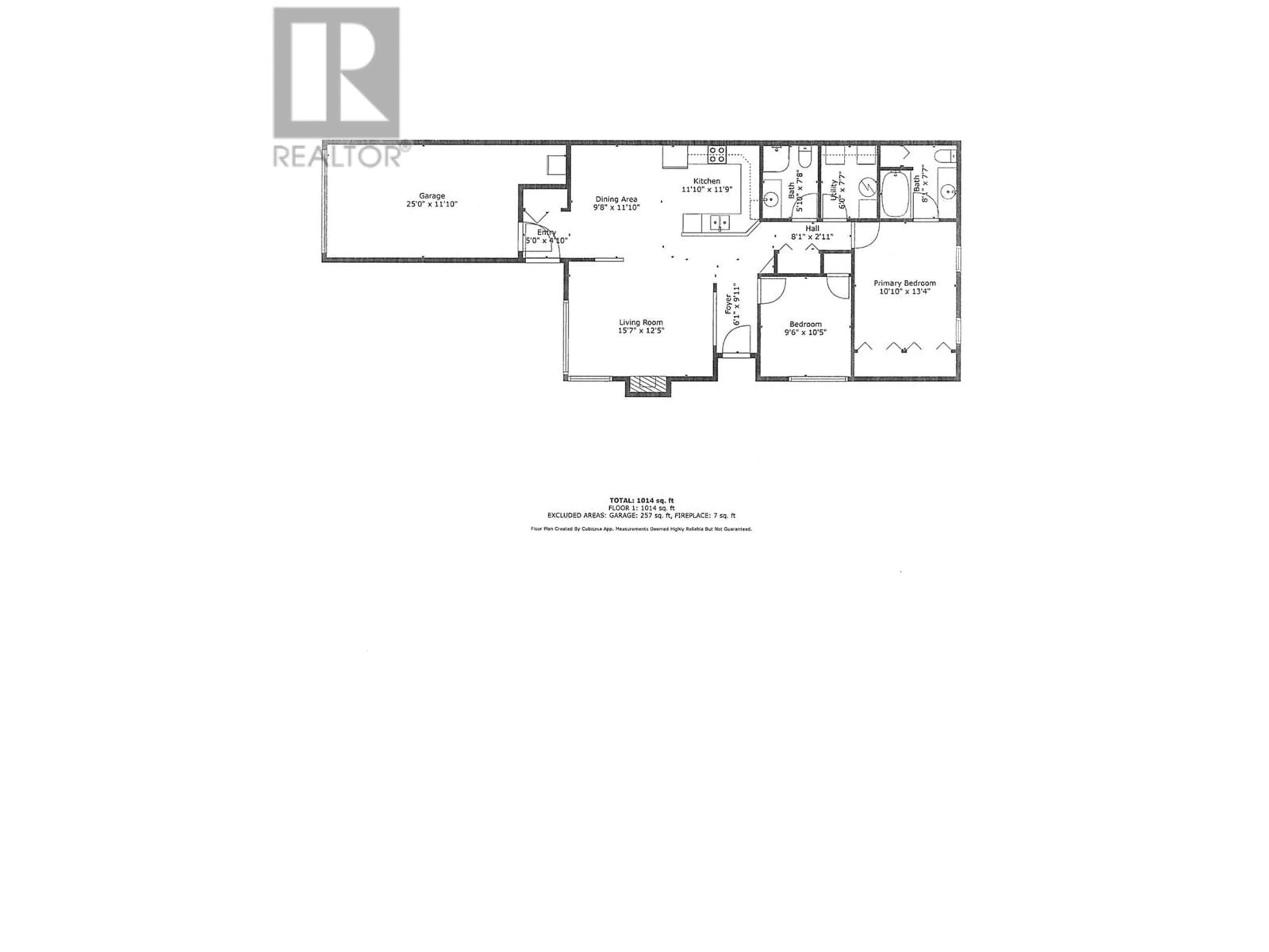 Floor plan for 111 Harbourfront Drive NW Unit# 31, Salmon Arm British Columbia V1E1A3