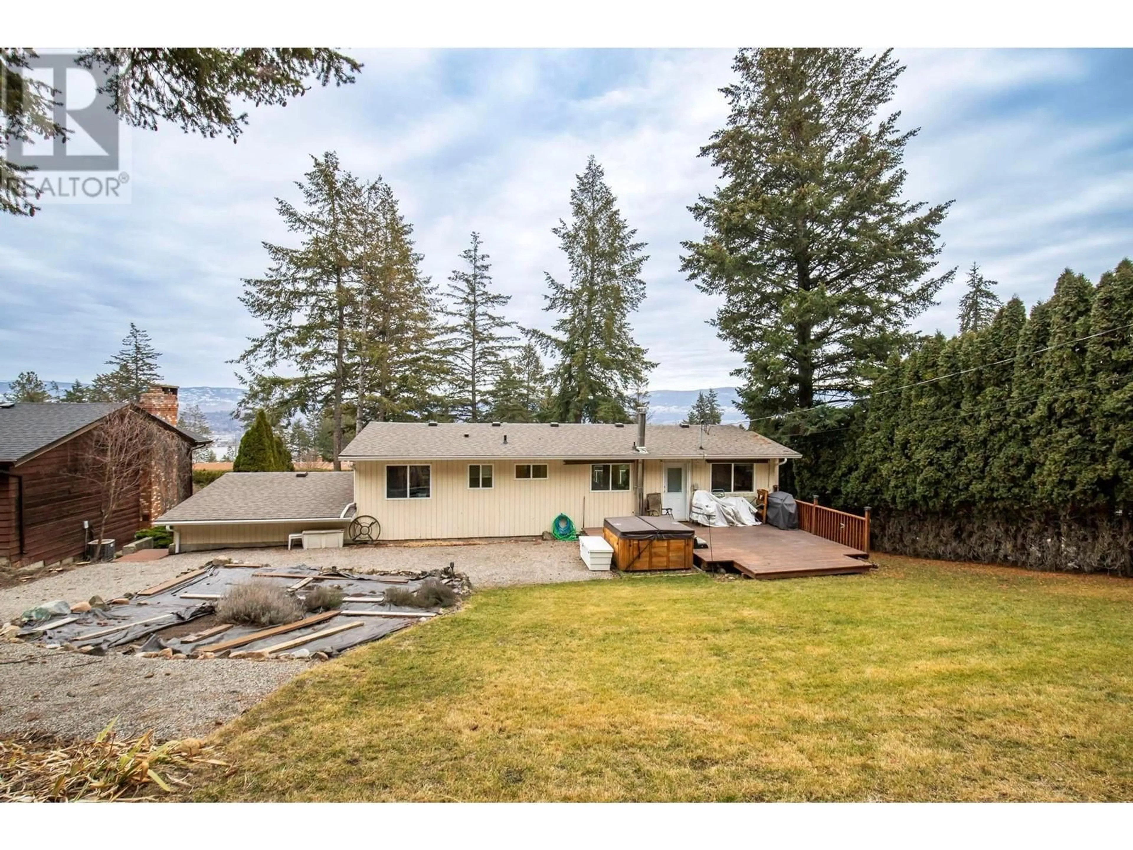 A pic from outside/outdoor area/front of a property/back of a property/a pic from drone, mountain view for 1338 PARKINSON ROAD, West Kelowna British Columbia V1Z2R7