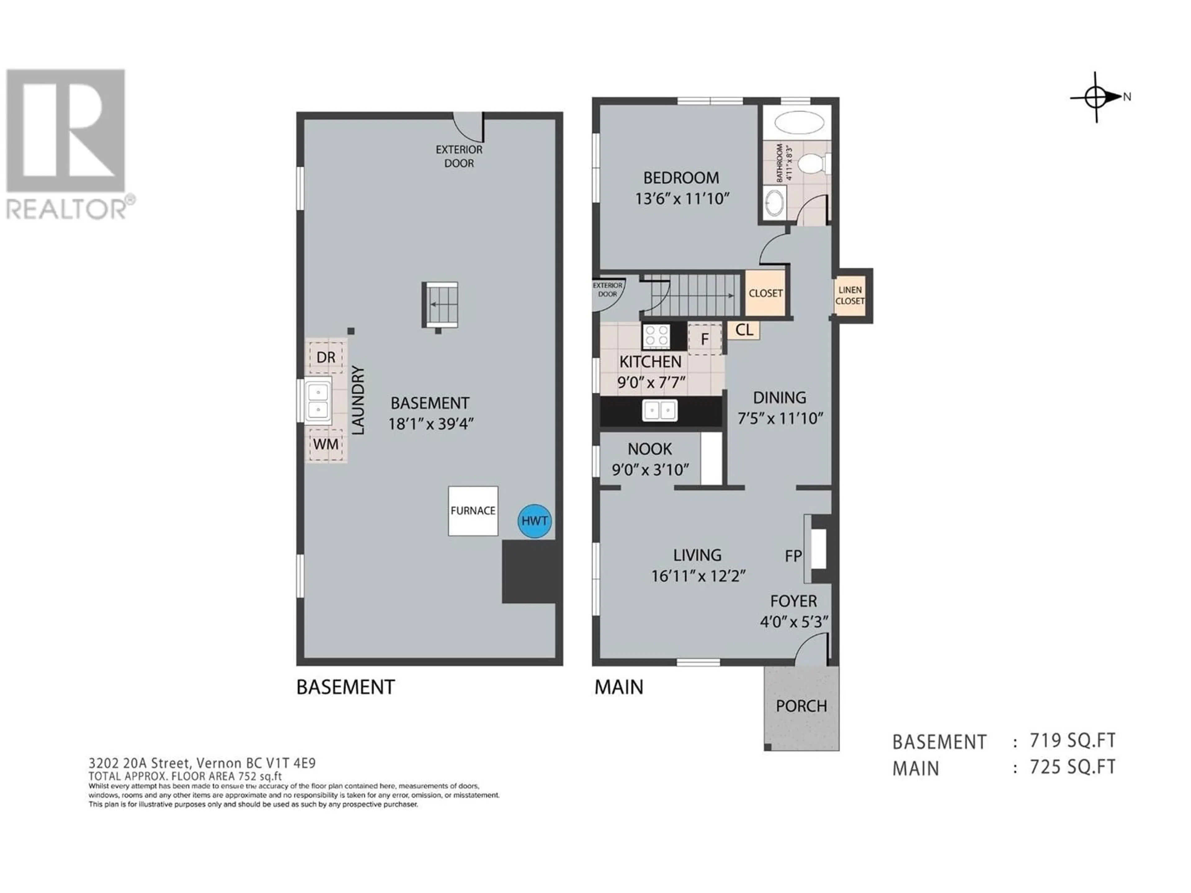 Floor plan for 3202/3204 20A STREET, Vernon British Columbia V1T4E9