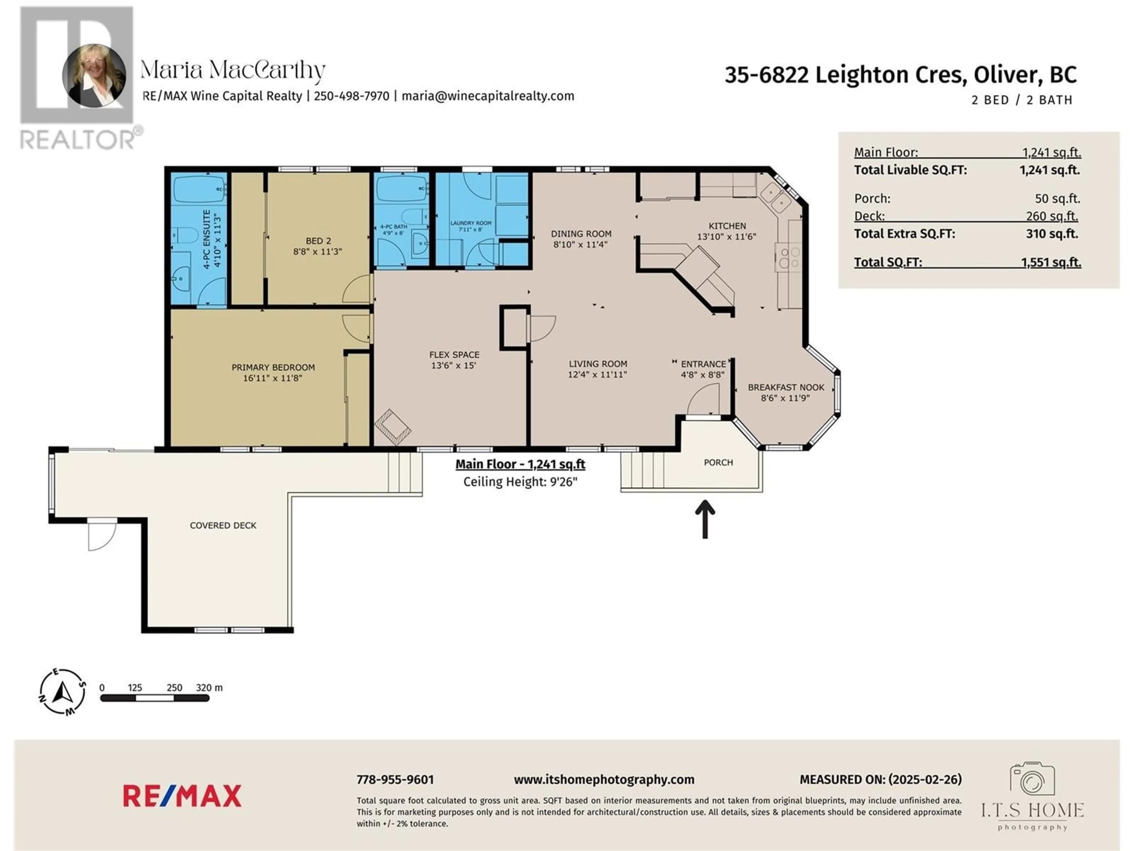 Floor plan for 35 - 6822 LEIGHTON CRES CRESCENT, Oliver British Columbia V0H1T2
