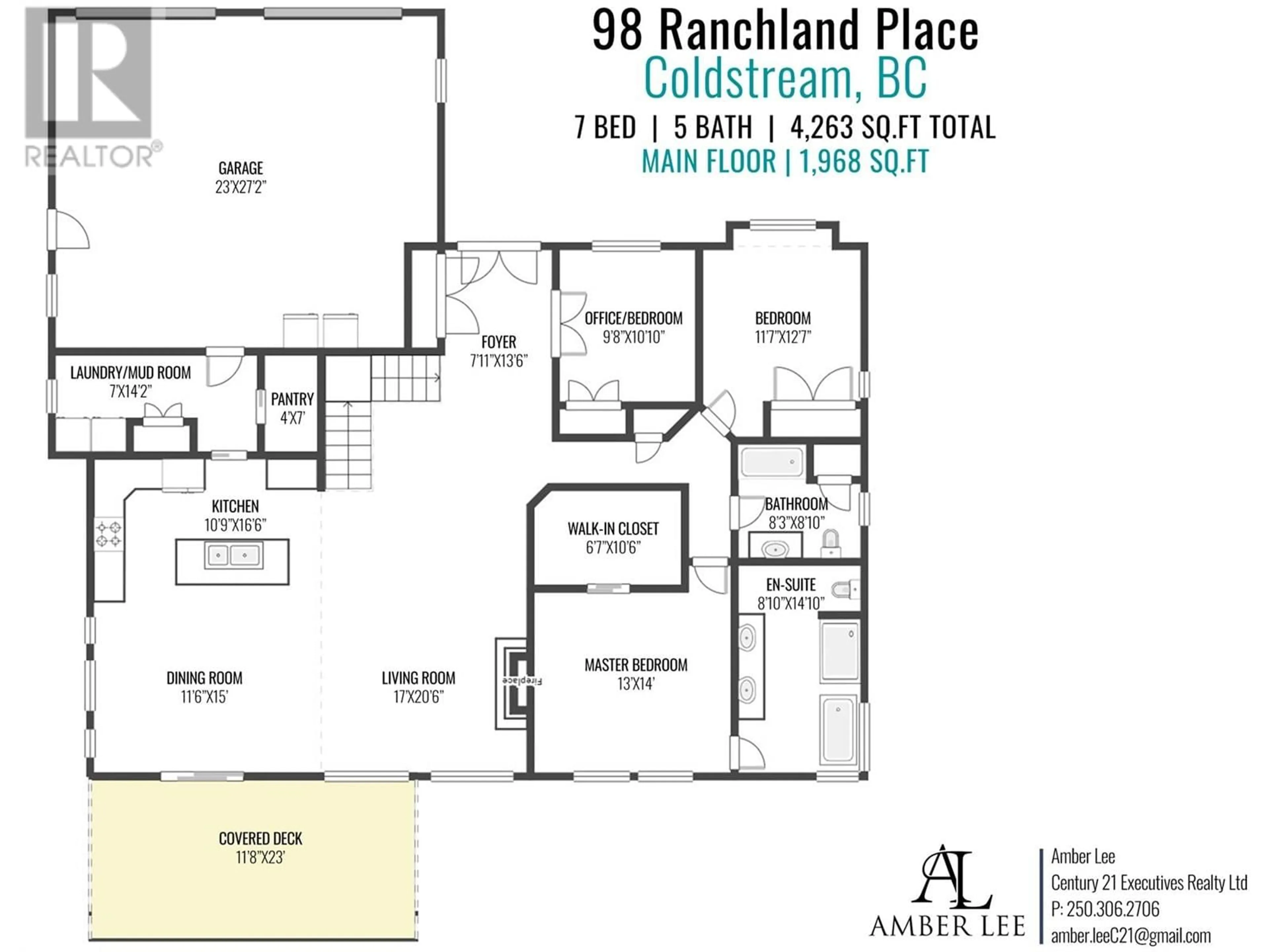 Floor plan for 98 RANCHLAND PLACE, Coldstream British Columbia V1B4C9