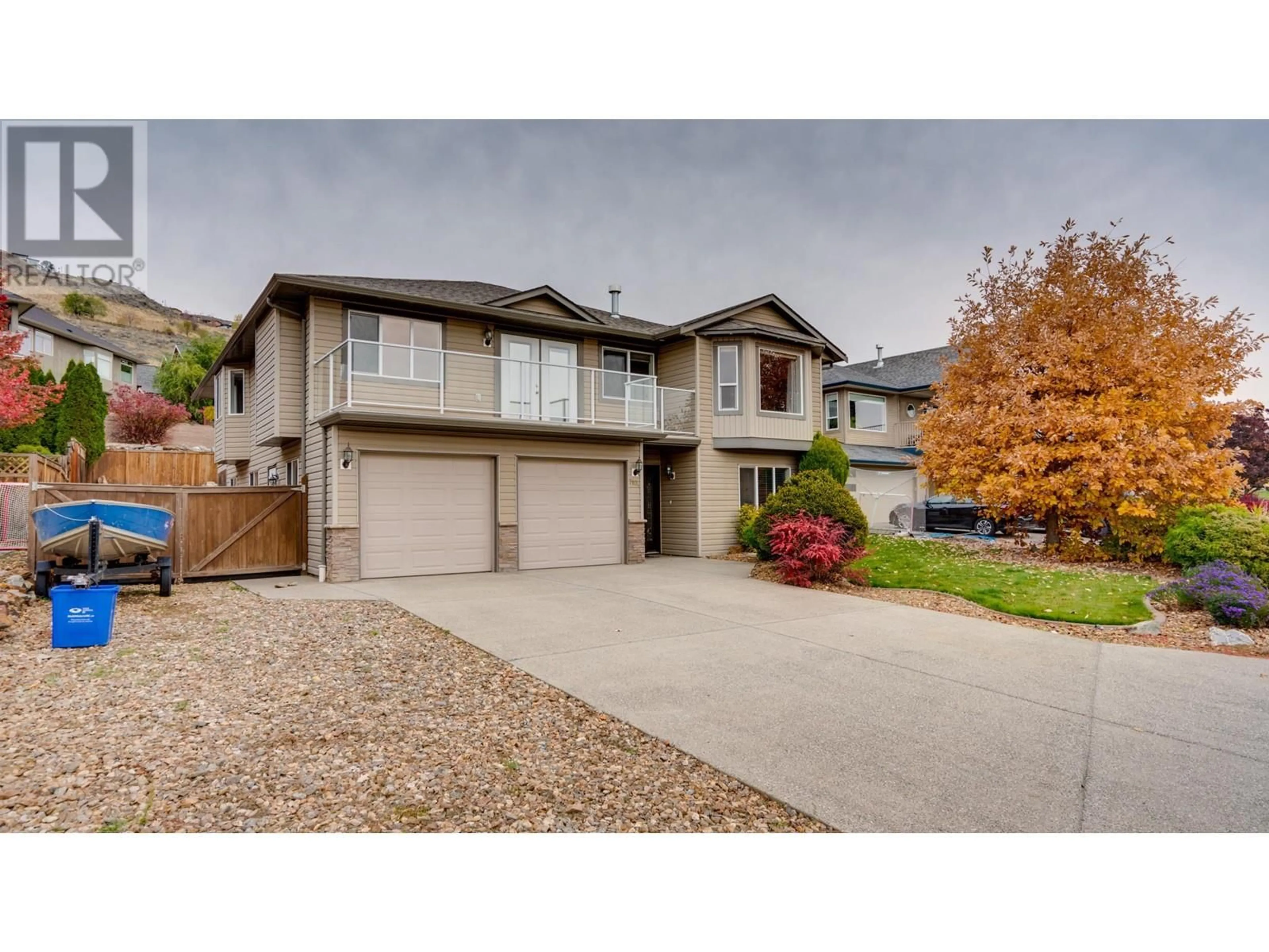 Home with vinyl exterior material, street for 7104 LAKERIDGE DRIVE, Vernon British Columbia V1H1P3