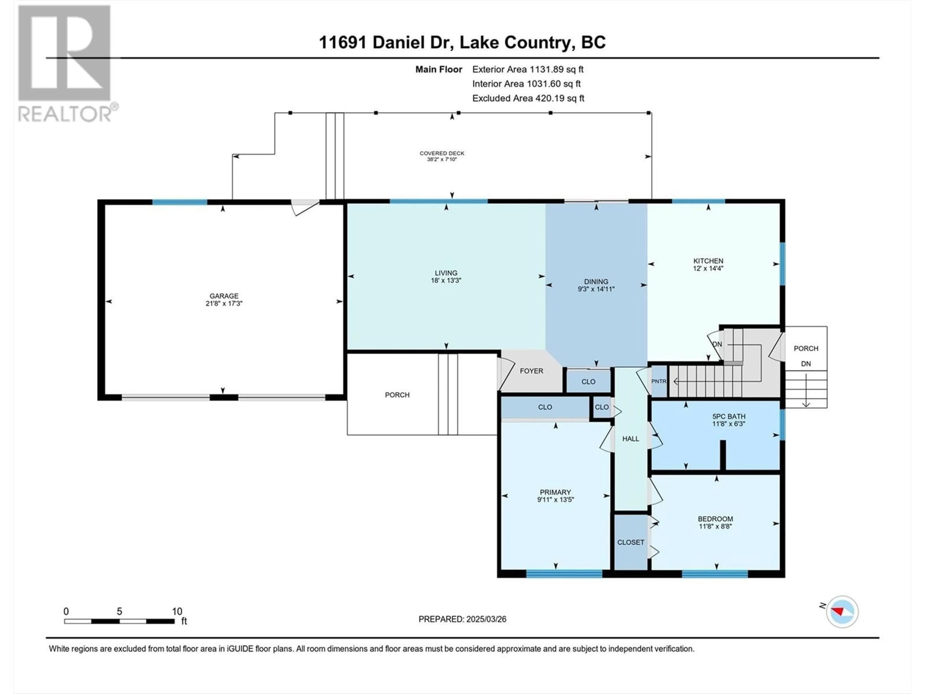 Floor plan for 11691 DANIEL DRIVE, Lake Country British Columbia V4V1J3