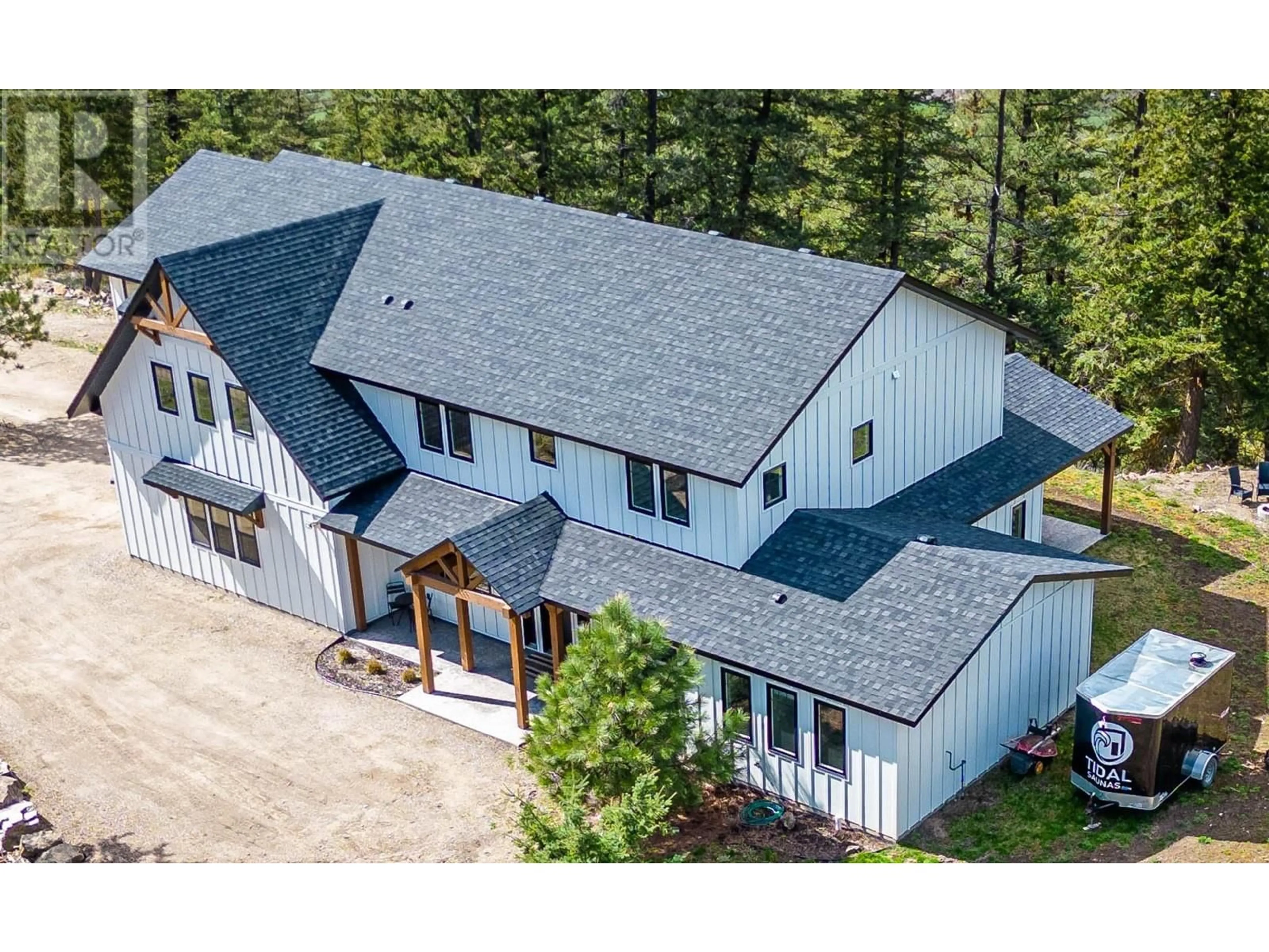 A pic from outside/outdoor area/front of a property/back of a property/a pic from drone, mountain view for 460 SHUSWAP CHASE CREEK ROAD, Chase British Columbia V0E1M0