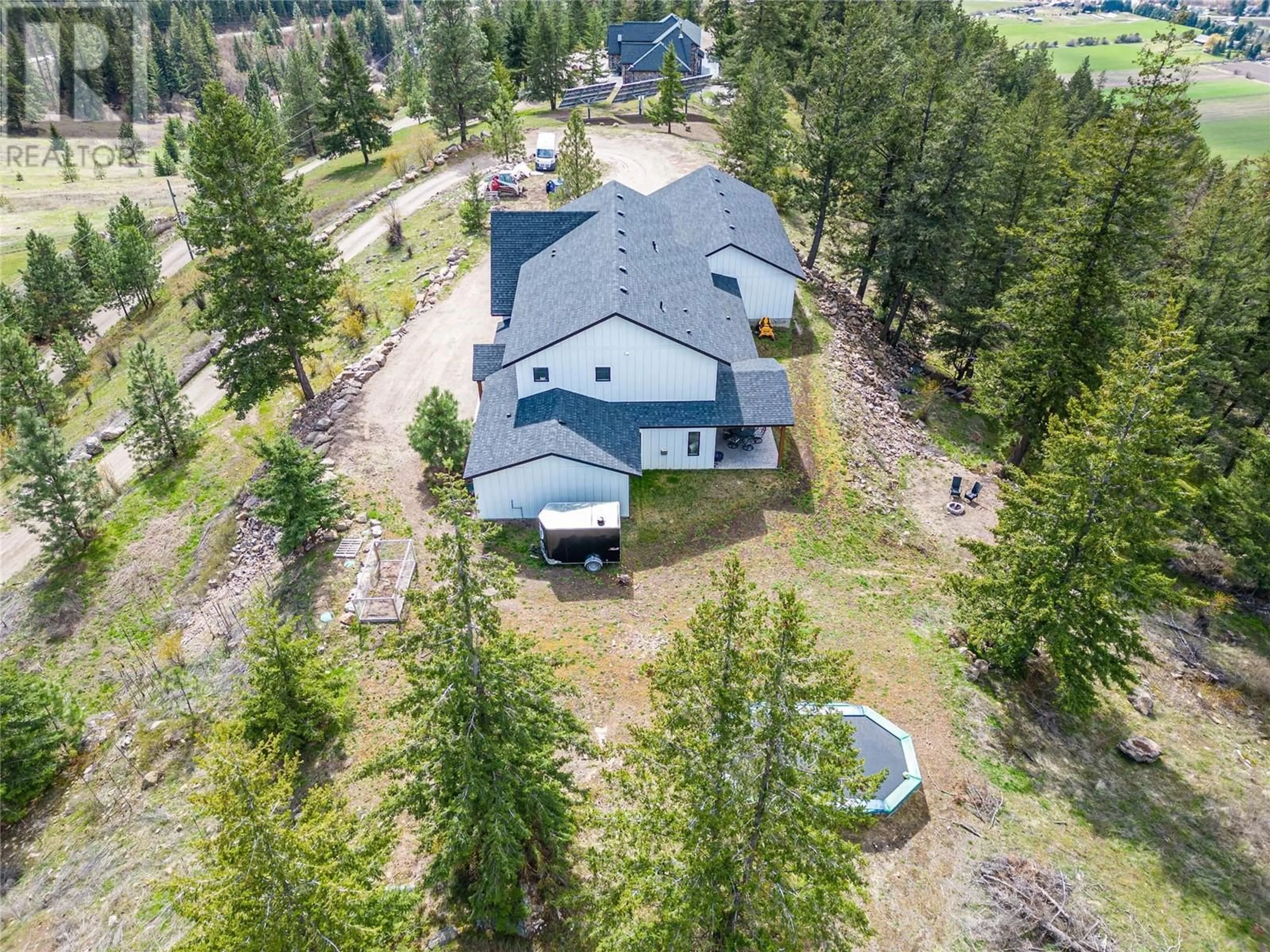 A pic from outside/outdoor area/front of a property/back of a property/a pic from drone, unknown for 460 SHUSWAP CHASE CREEK ROAD, Chase British Columbia V0E1M0