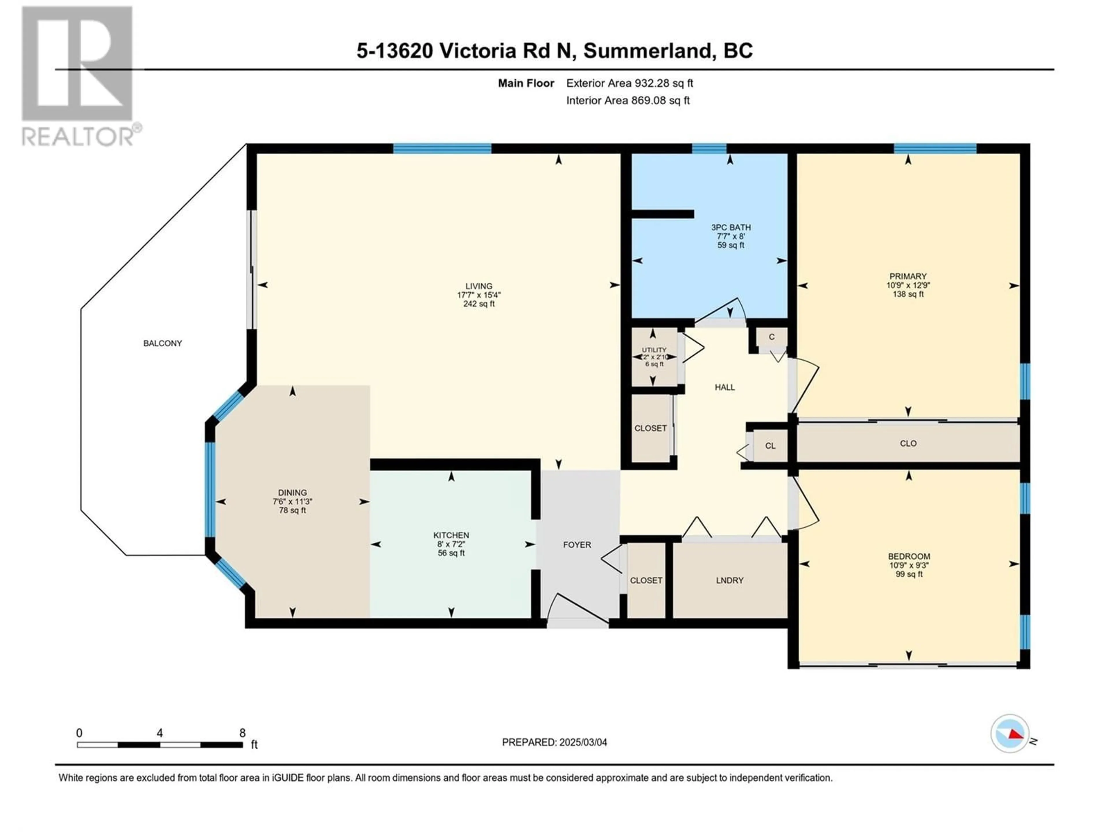 Floor plan for 5 - 13620 VICTORIA ROAD NORTH, Summerland British Columbia V0H1Z5