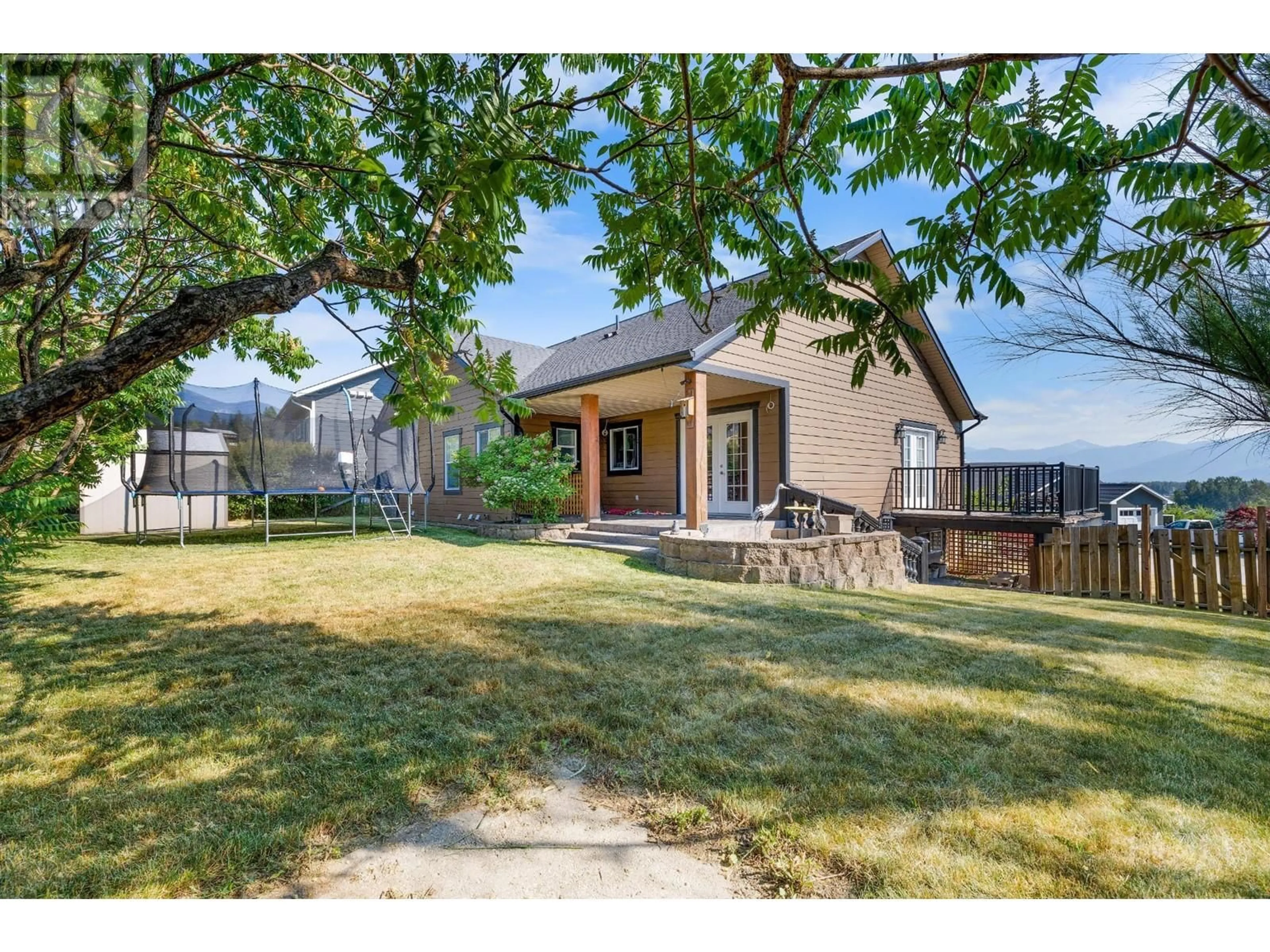 A pic from outside/outdoor area/front of a property/back of a property/a pic from drone, mountain view for 1028 PURCELL CRESCENT, Creston British Columbia V0B1G3