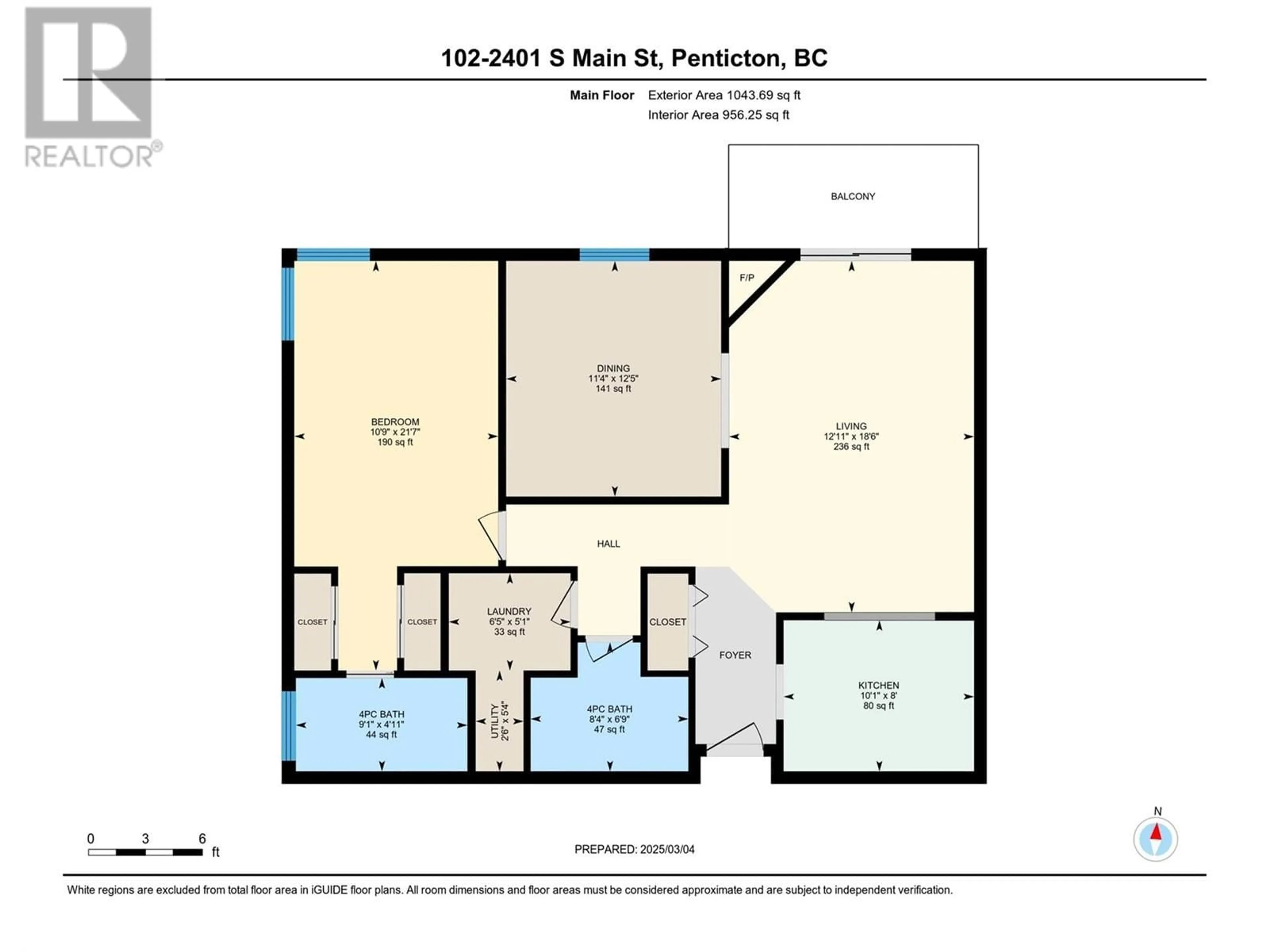 Floor plan for 2401 South Main Street Unit# 102, Penticton British Columbia V2A5J1