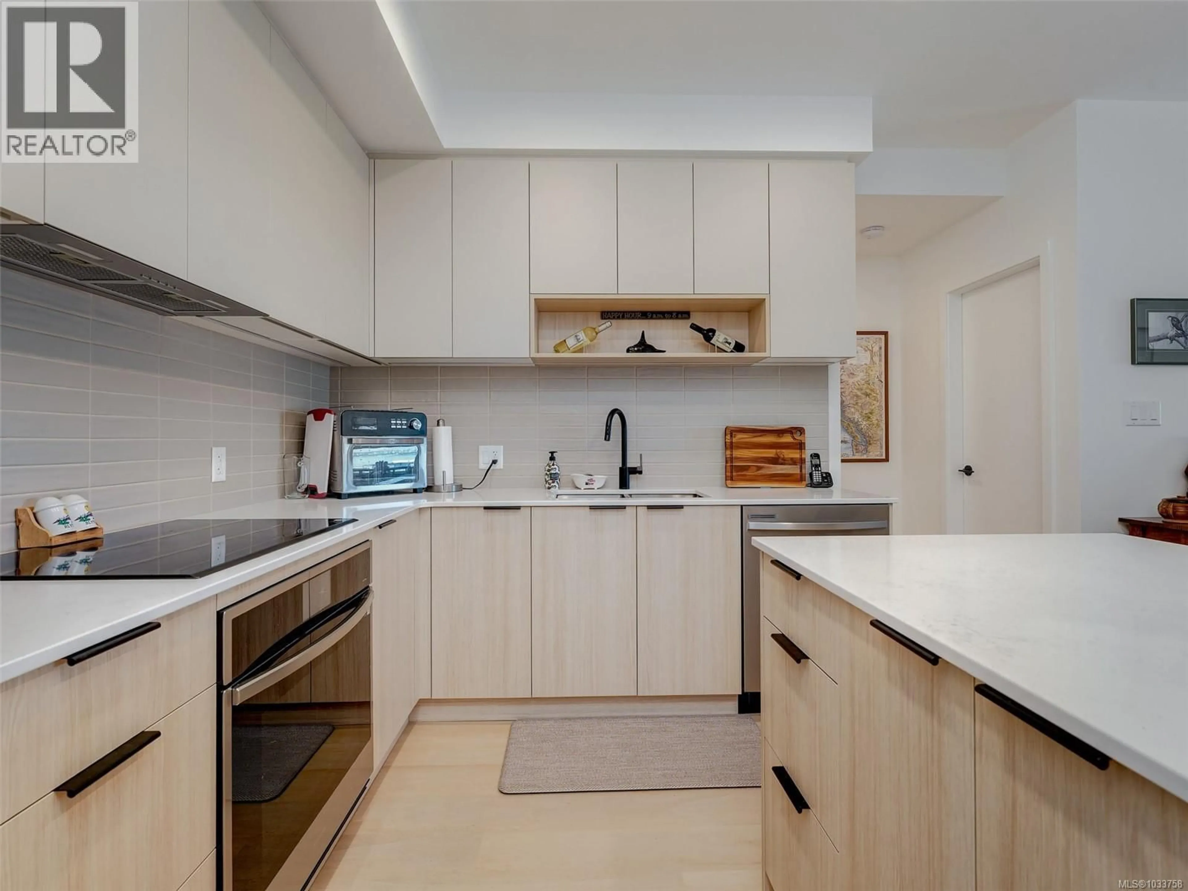 Standard kitchen, ceramic/tile floor for 307 - 3564 A RYDER HESJEDAL WAY, Colwood British Columbia V9C0V3