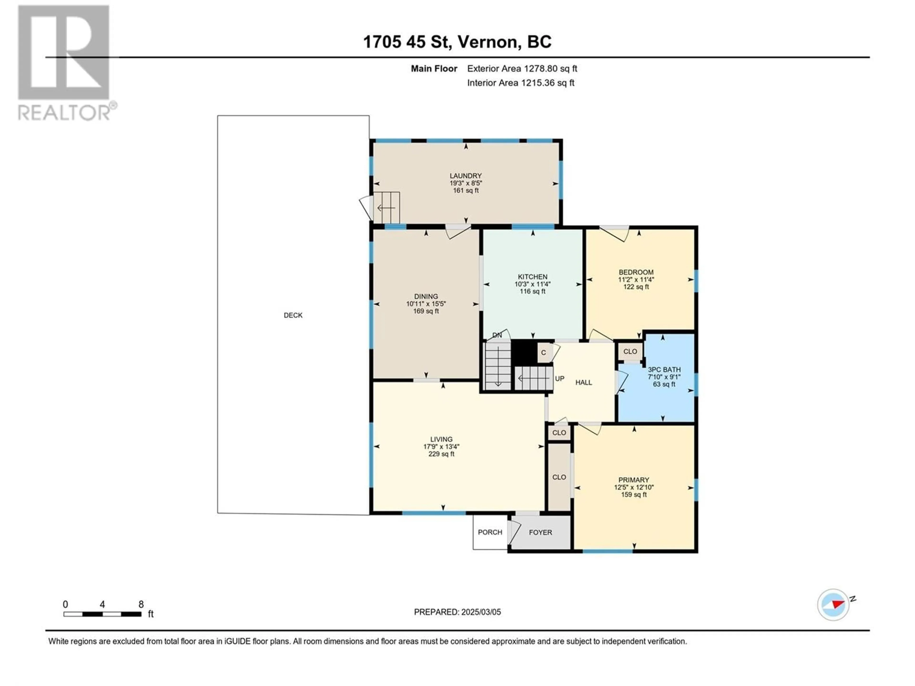 Floor plan for 1705 45 Street, Vernon British Columbia V1T7P9