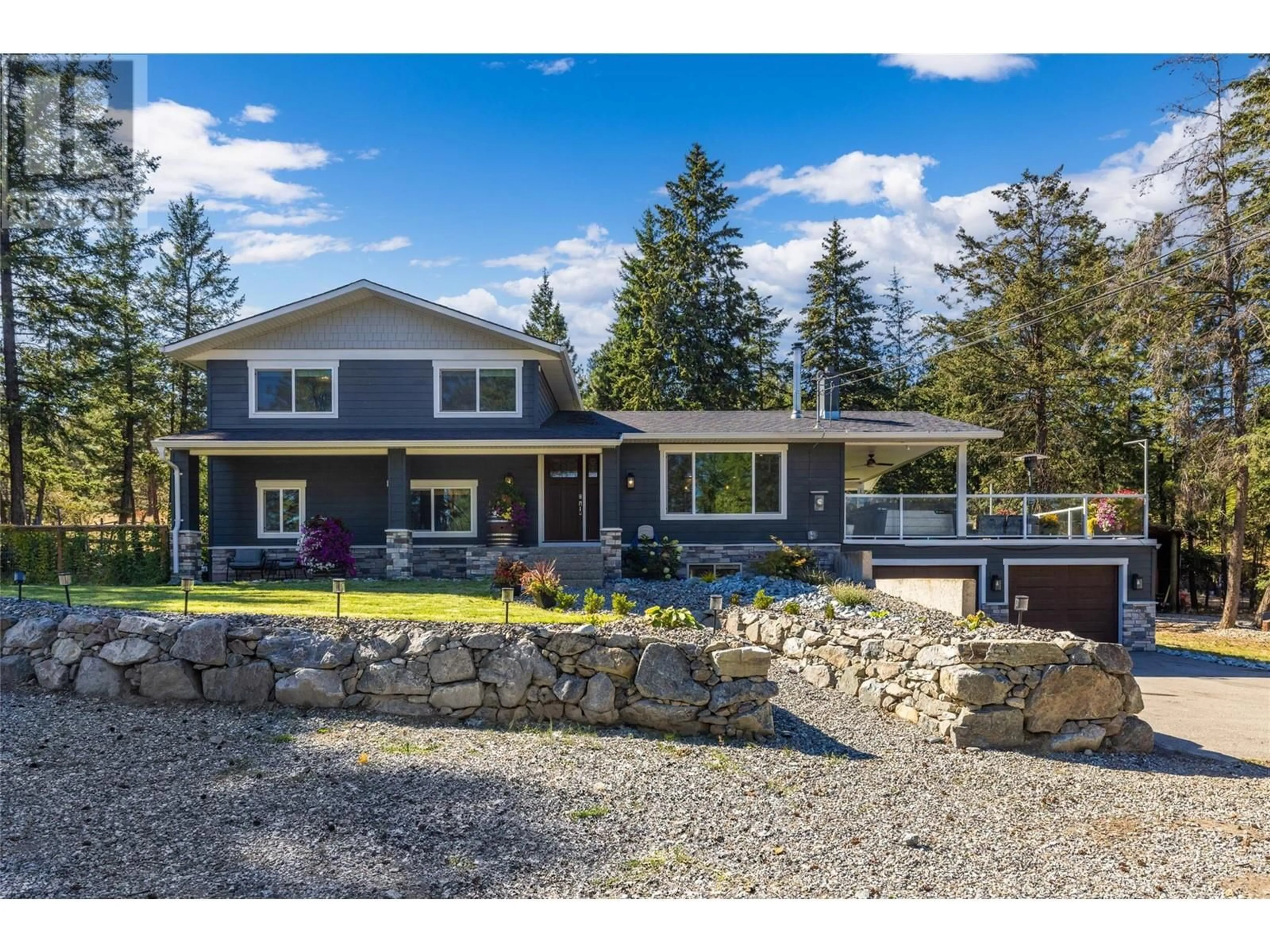 A pic from outside/outdoor area/front of a property/back of a property/a pic from drone, unknown for 9890 CHASE ROAD, Lake Country British Columbia V4T1P3