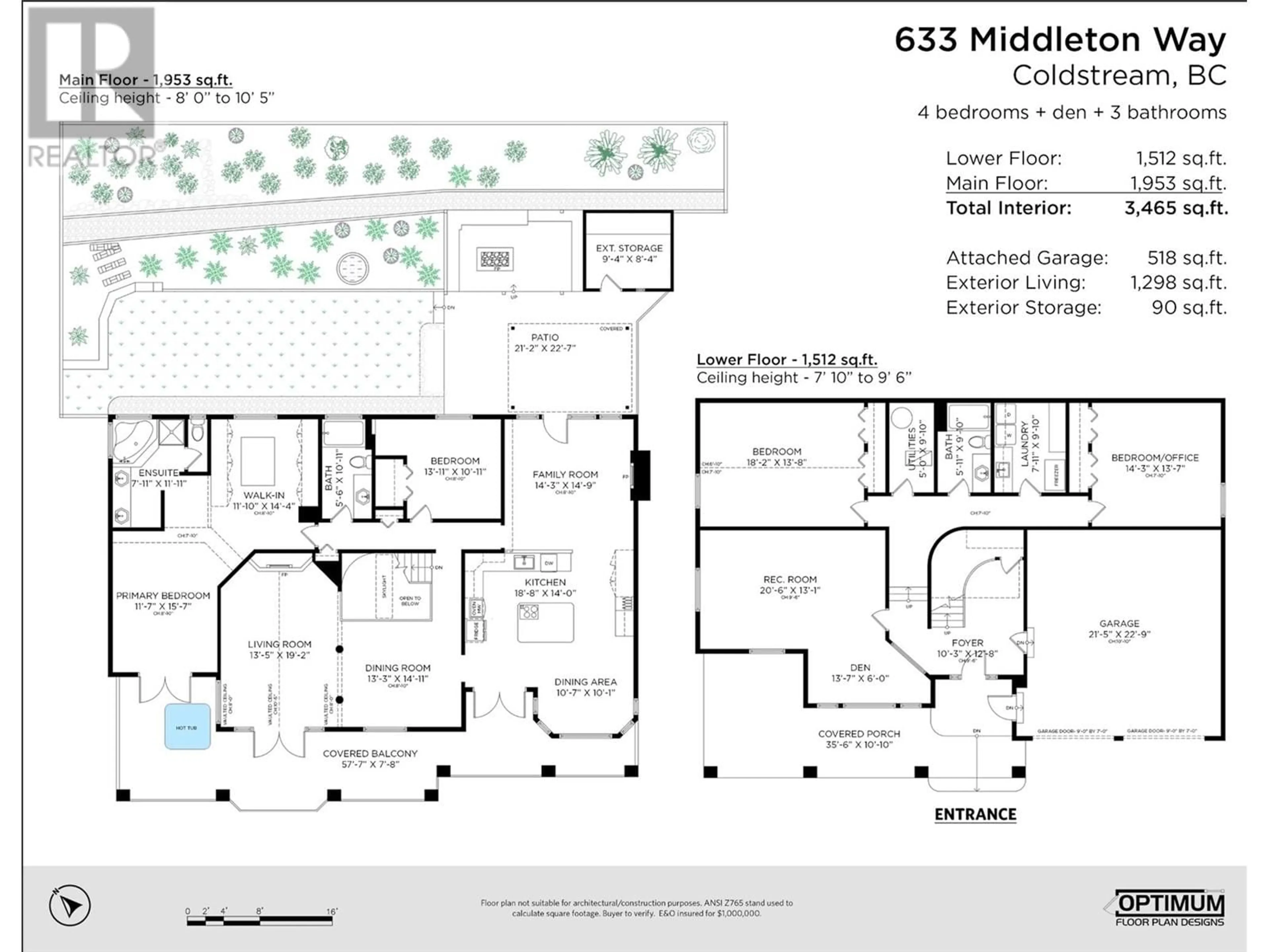 Floor plan for 633 MIDDLETON WAY, Coldstream British Columbia V1B2V5