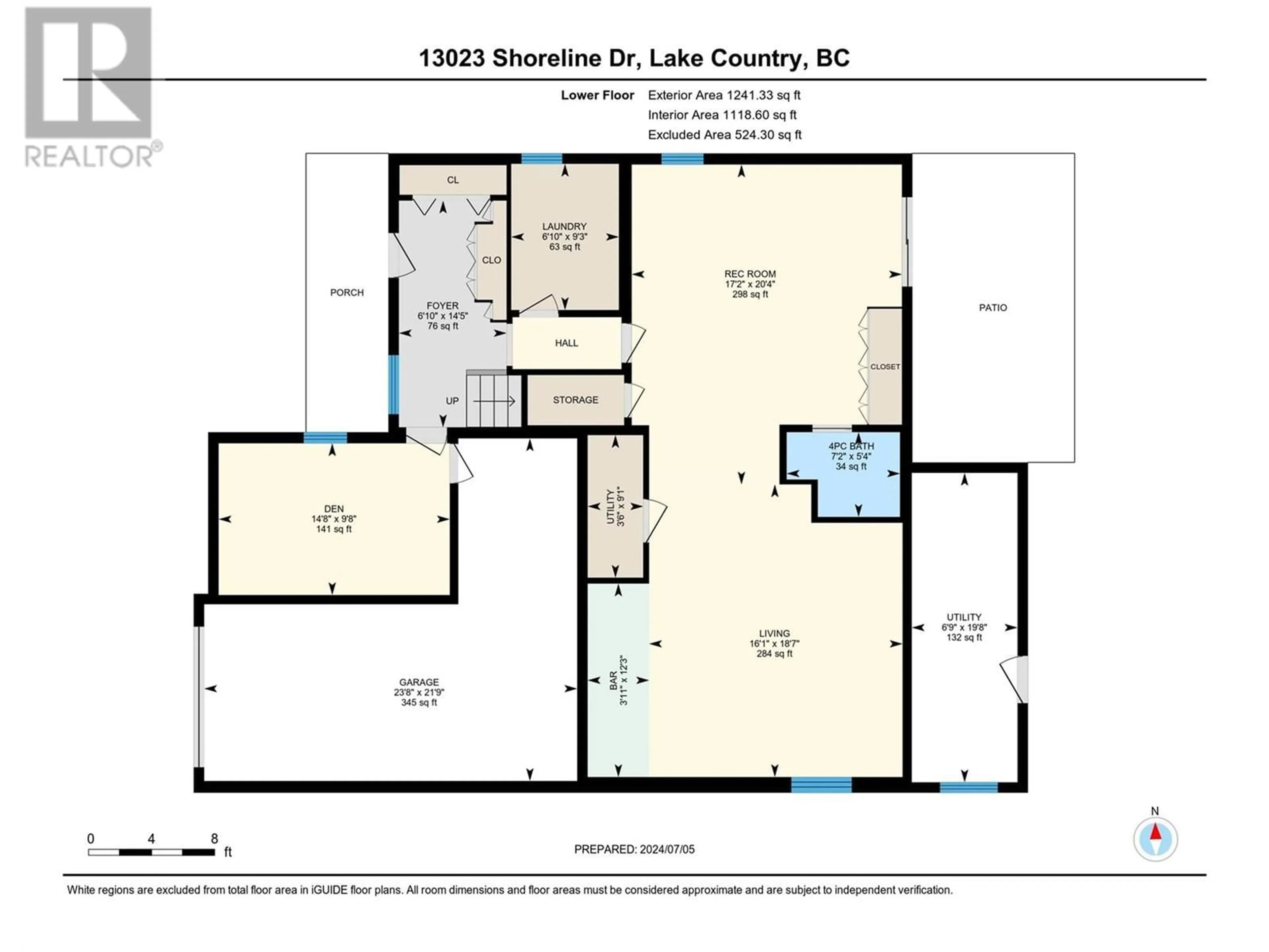 Floor plan for 13023 SHORELINE DRIVE, Lake Country British Columbia V4V2N8