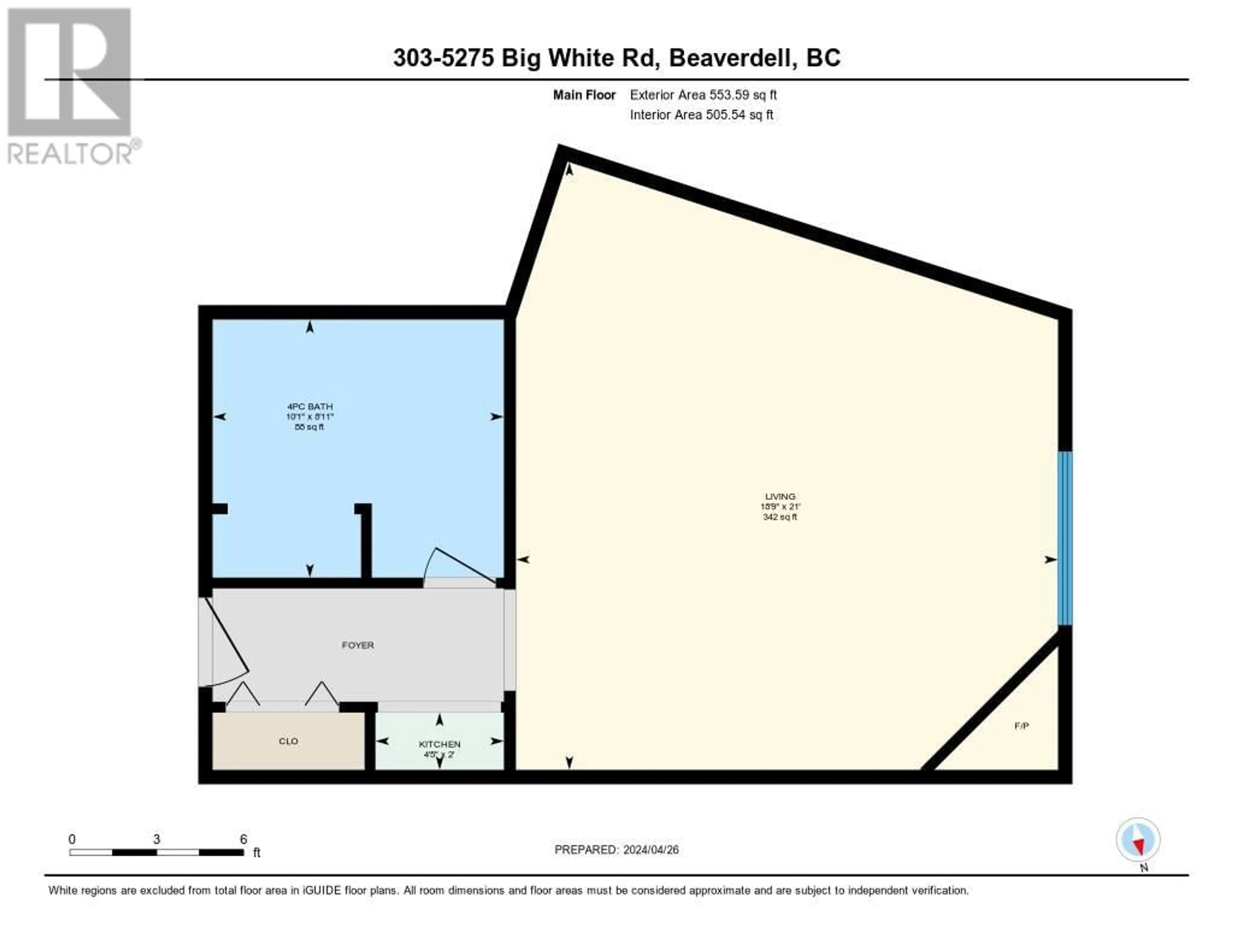 Floor plan for 309 - 5275 BIG WHITE ROAD, Big White British Columbia V1P1P3