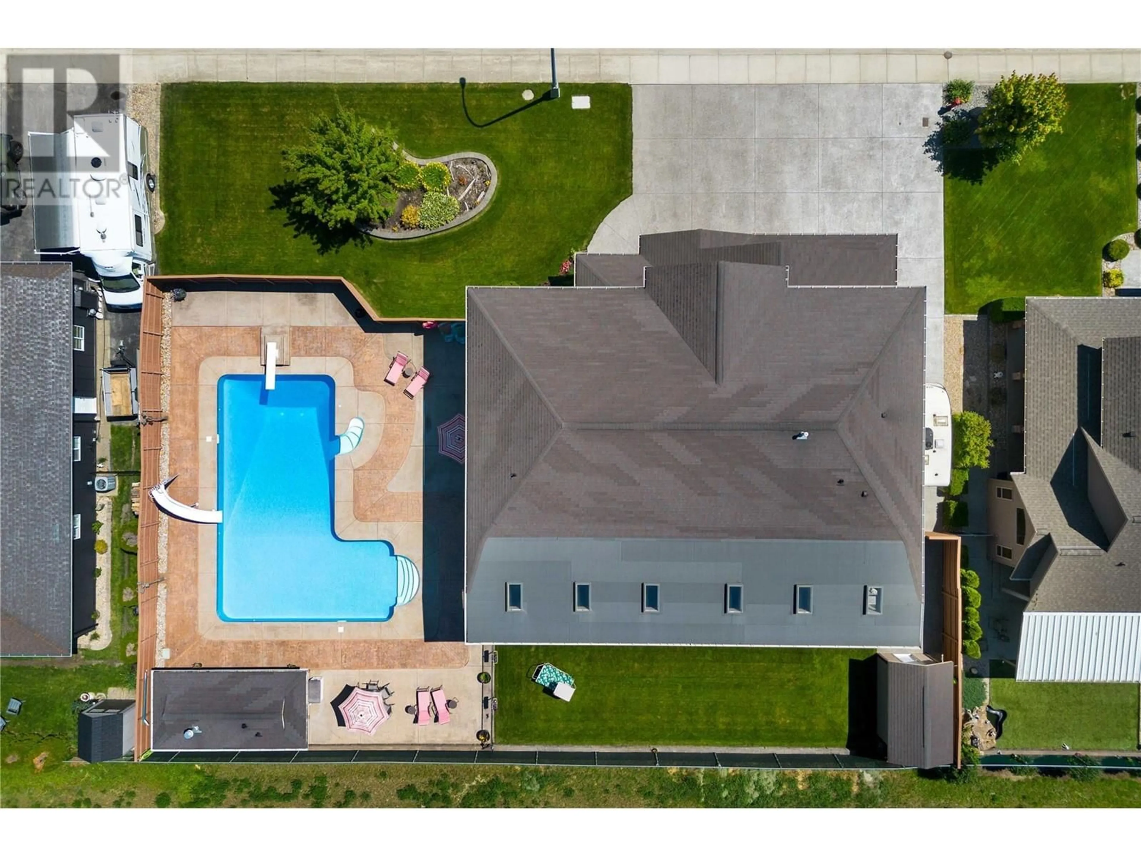 A pic from outside/outdoor area/front of a property/back of a property/a pic from drone, unknown for 2108 WATERWHEEL STREET, Enderby British Columbia V0E1V2
