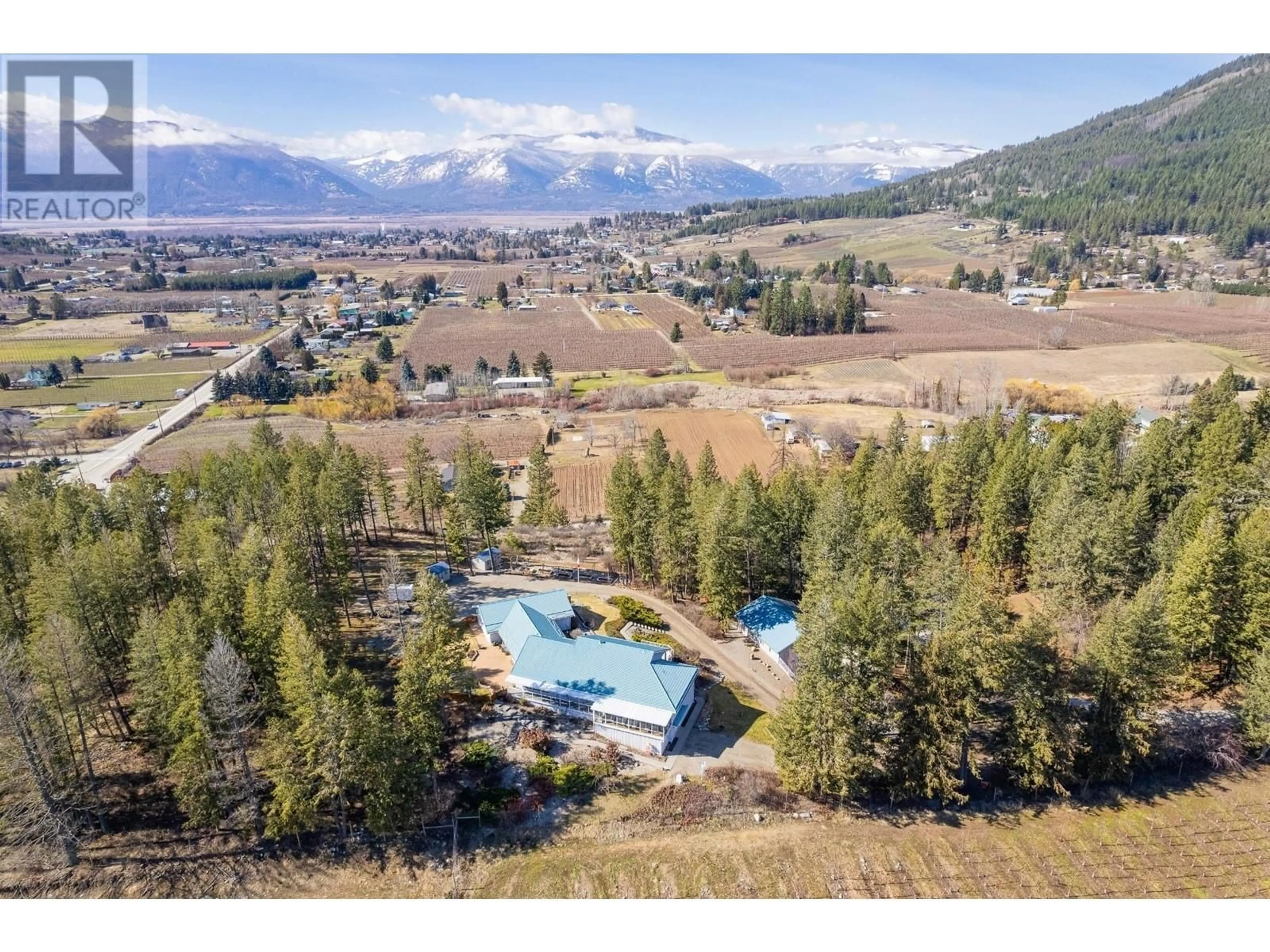 A pic from outside/outdoor area/front of a property/back of a property/a pic from drone, mountain view for 236 36TH AVENUE, Erickson British Columbia V0B1G1
