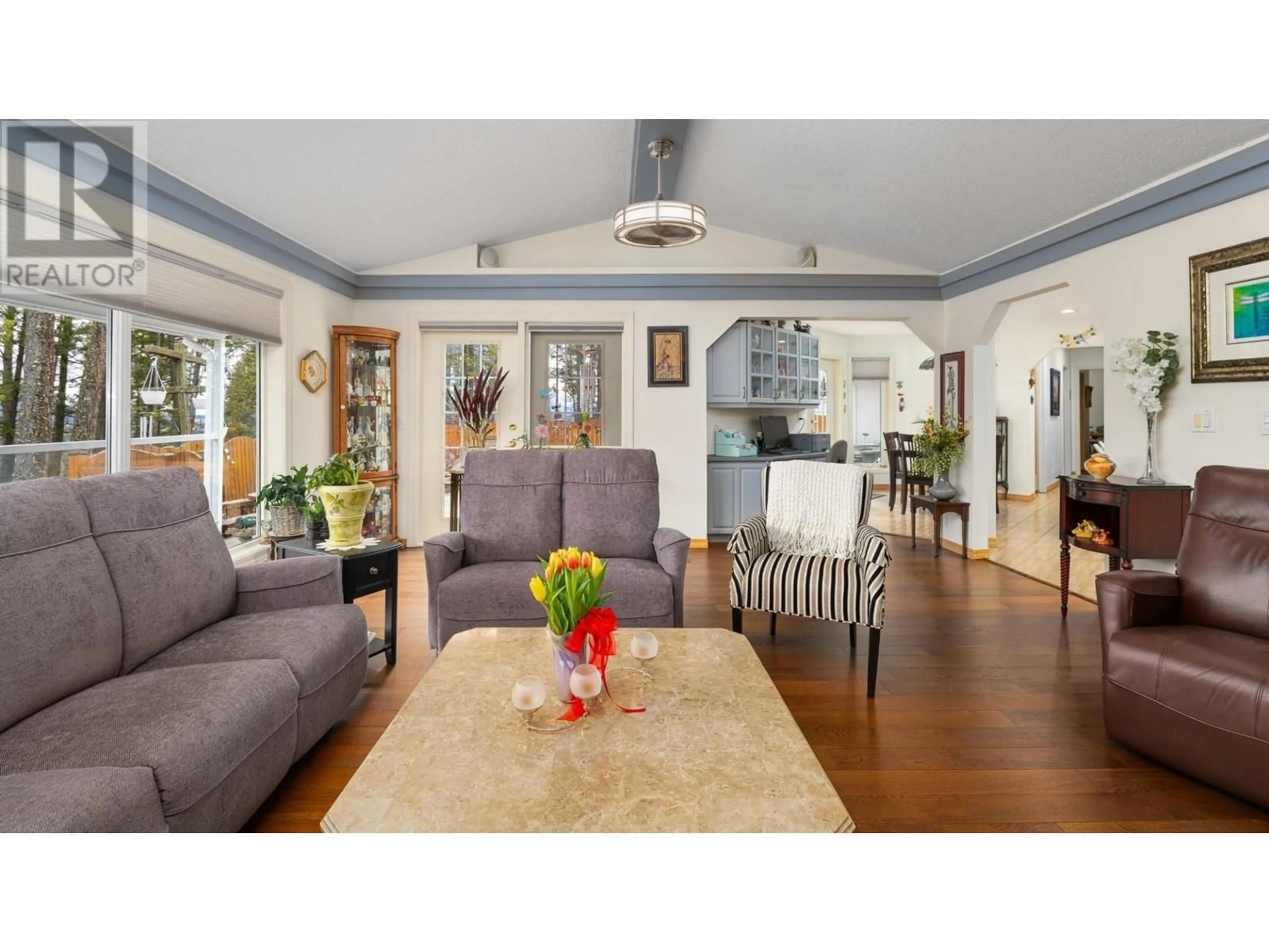 Living room with furniture, wood/laminate floor for 236 36TH AVENUE, Erickson British Columbia V0B1G1