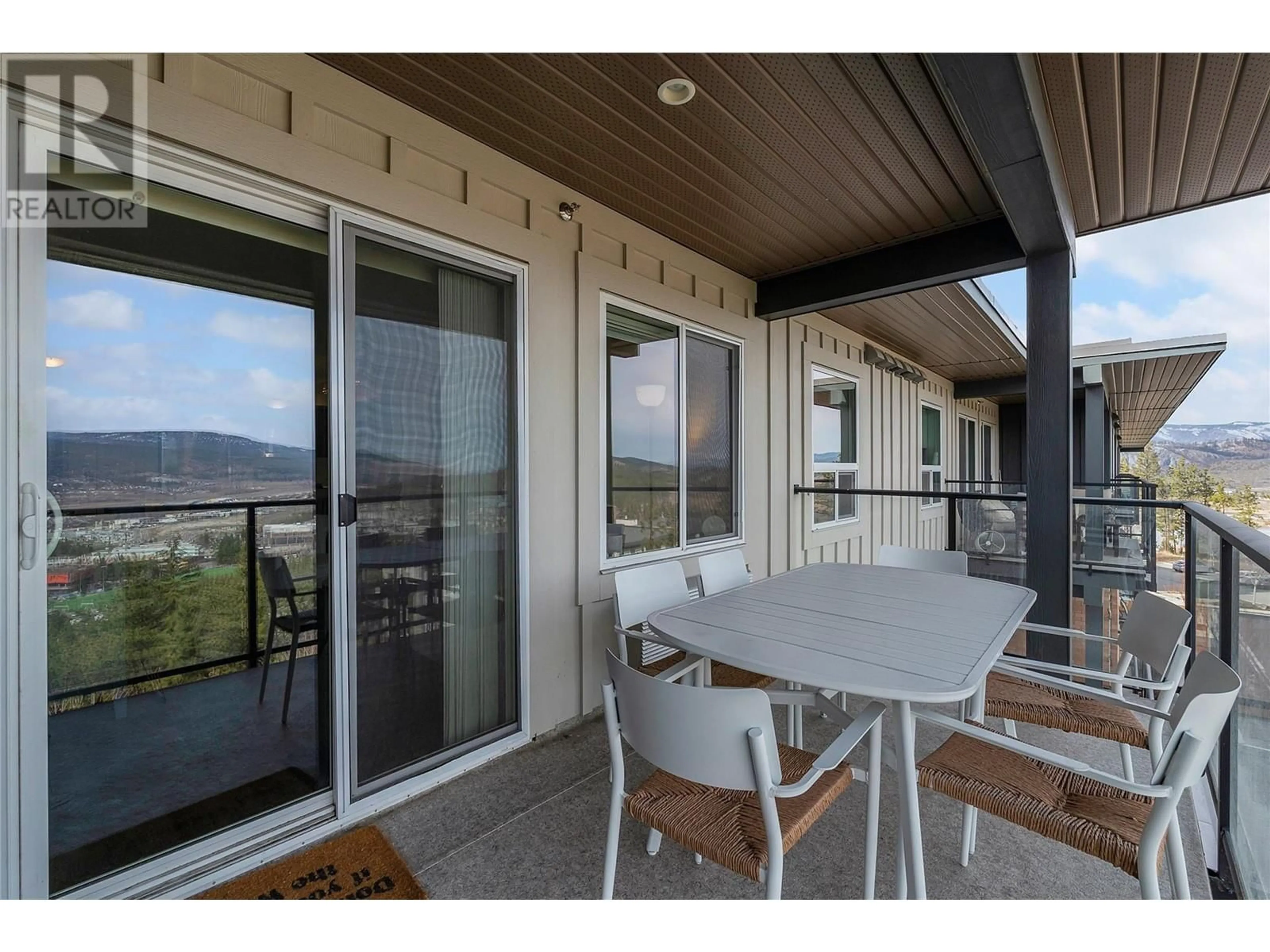 Patio, mountain view for PH2 - 883 ACADEMY WAY, Kelowna British Columbia V1V0A5