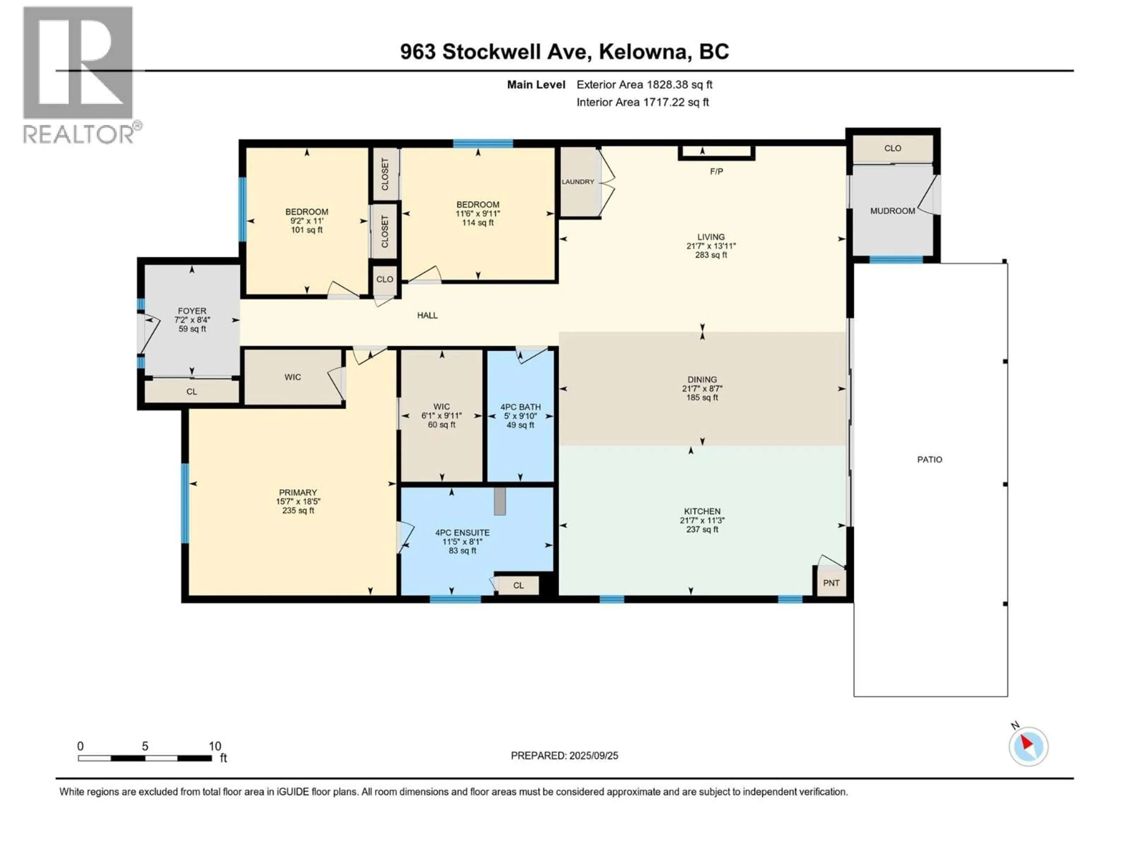 Floor plan for 963 STOCKWELL AVENUE, Kelowna British Columbia V1Y6W3