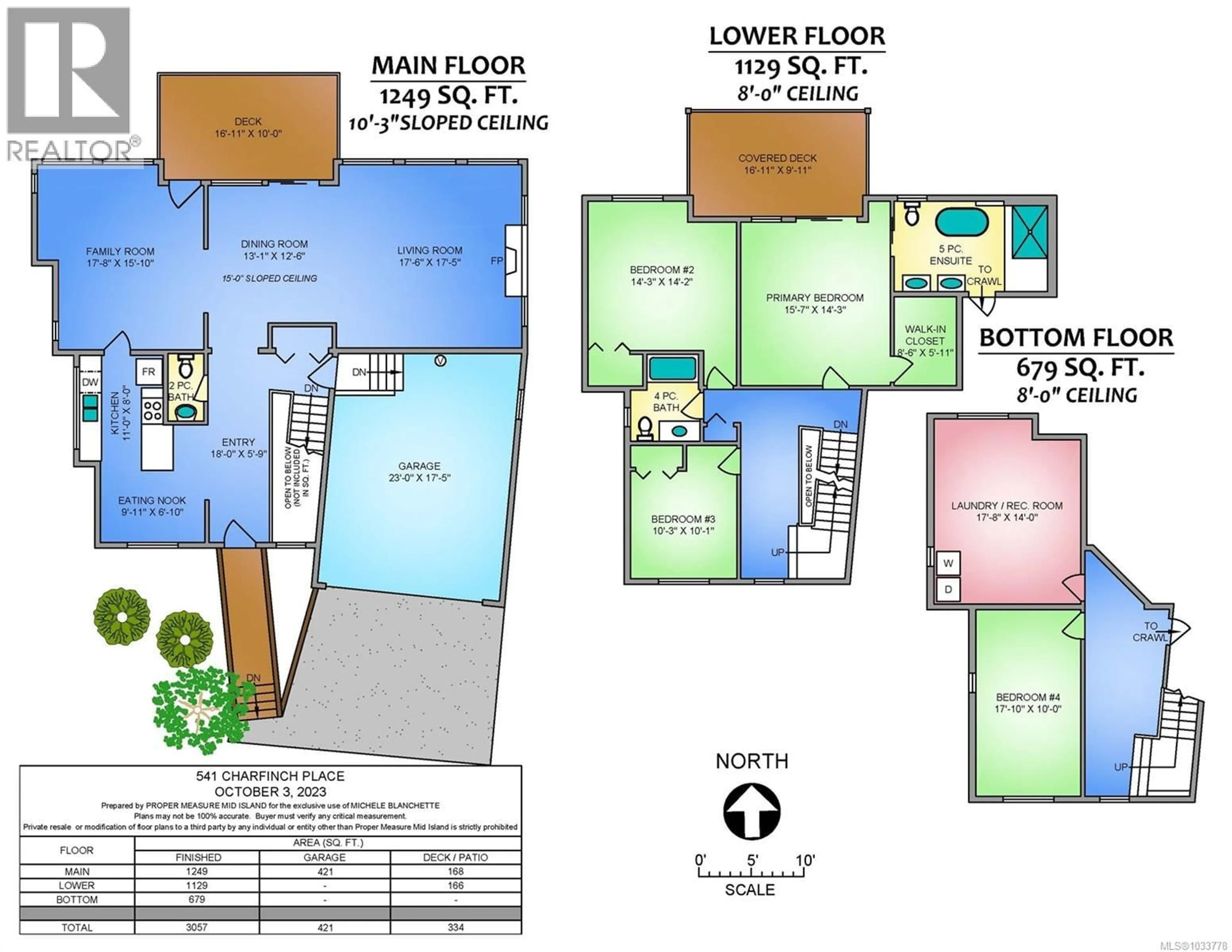 Floor plan for 541 CHARFINCH PLACE, Nanaimo British Columbia V9T5A4