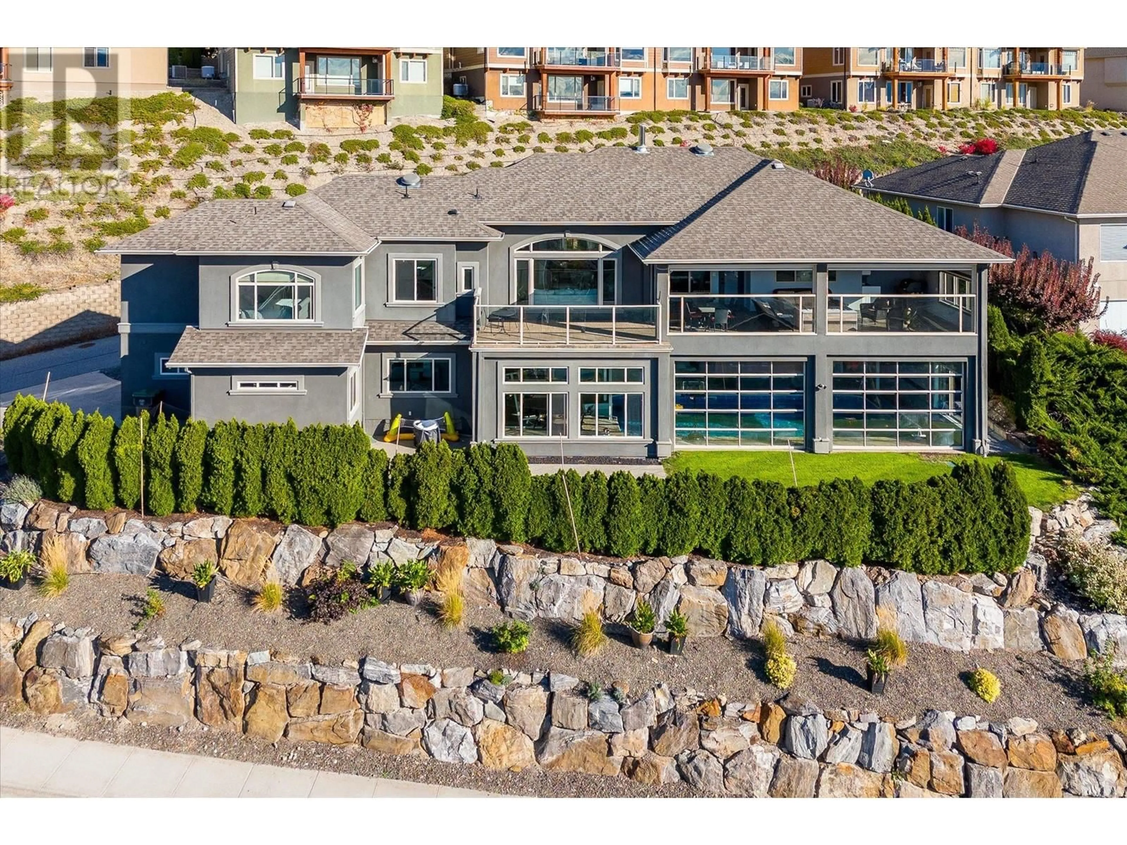 A pic from outside/outdoor area/front of a property/back of a property/a pic from drone, unknown for 619 DENALI COURT, Kelowna British Columbia V1V2P6