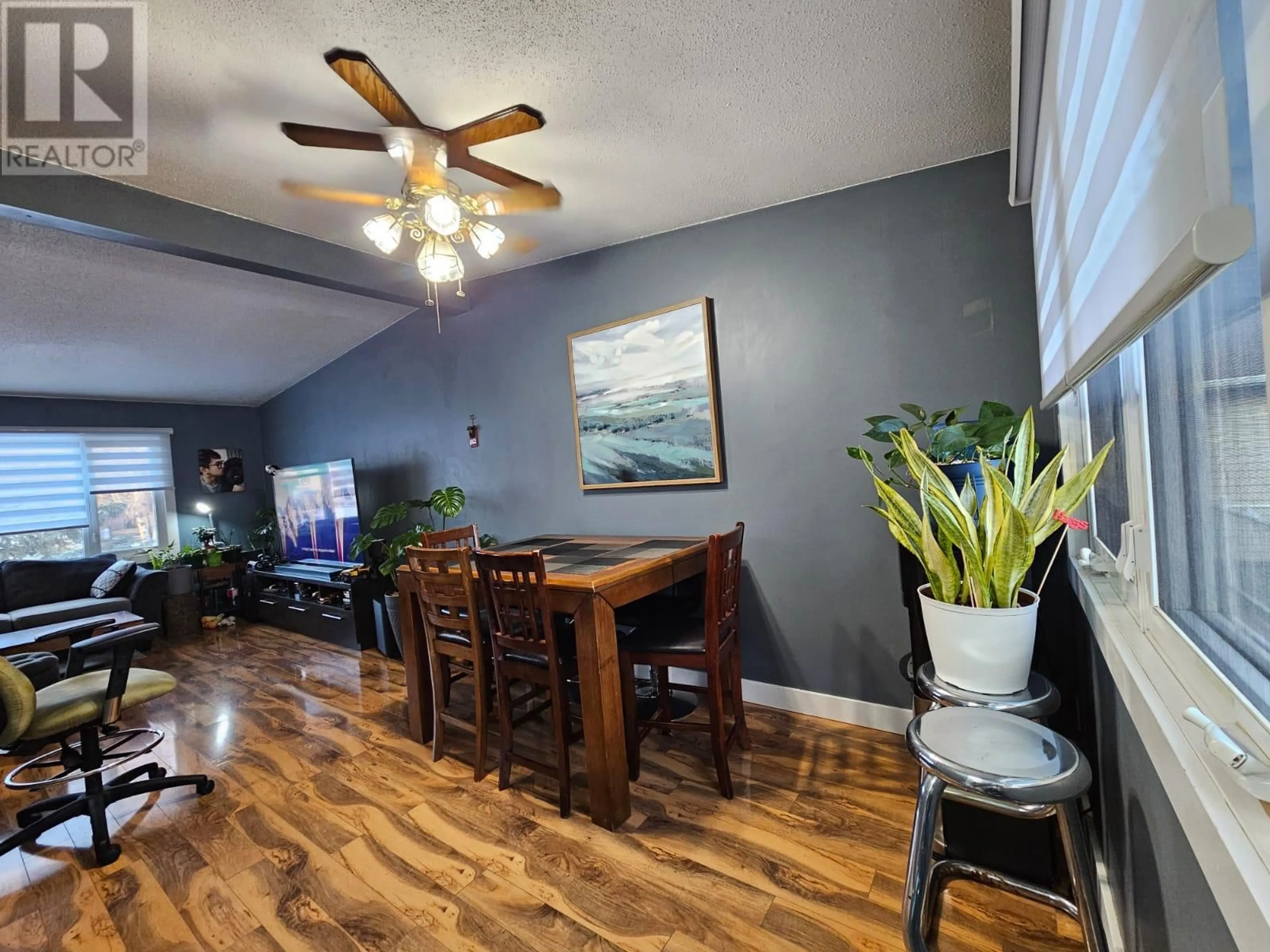 Dining room, wood/laminate floor for 4529 49 Avenue, Chetwynd British Columbia V0C1J0