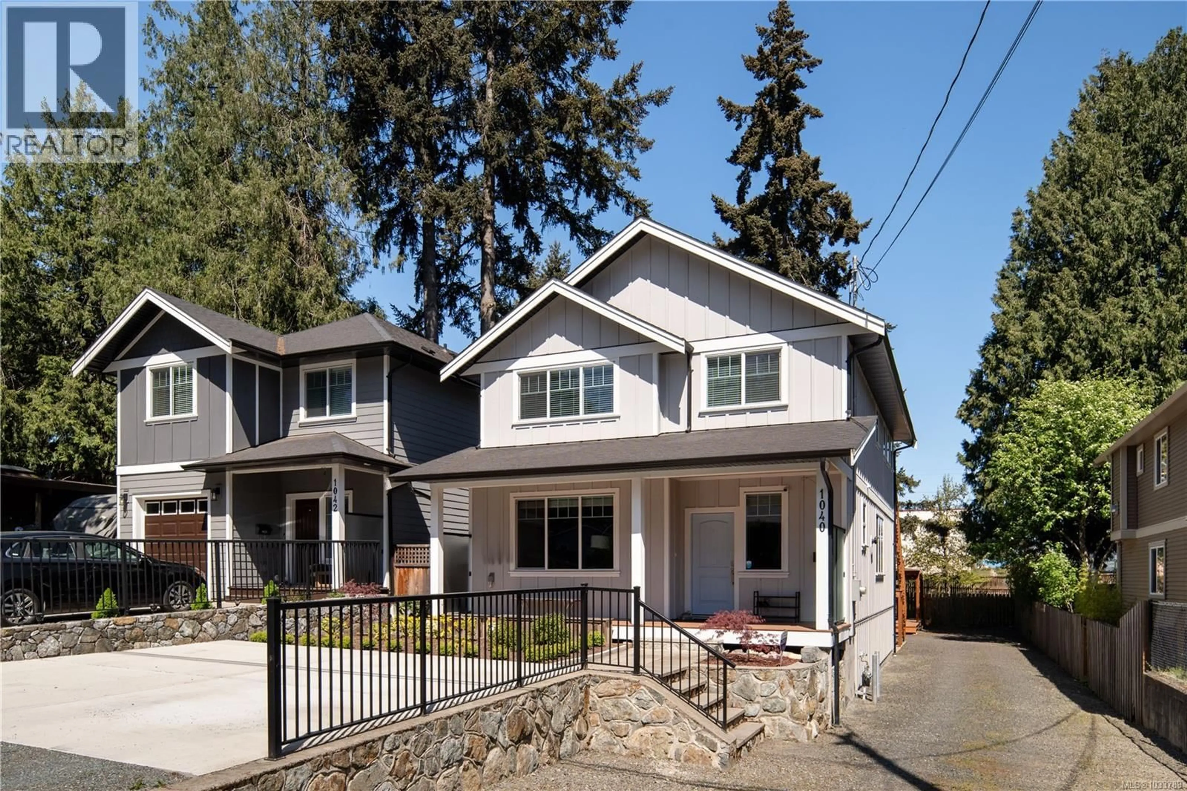 Home with vinyl exterior material, street for 1040 JENKINS AVENUE, Langford British Columbia V9B2N7