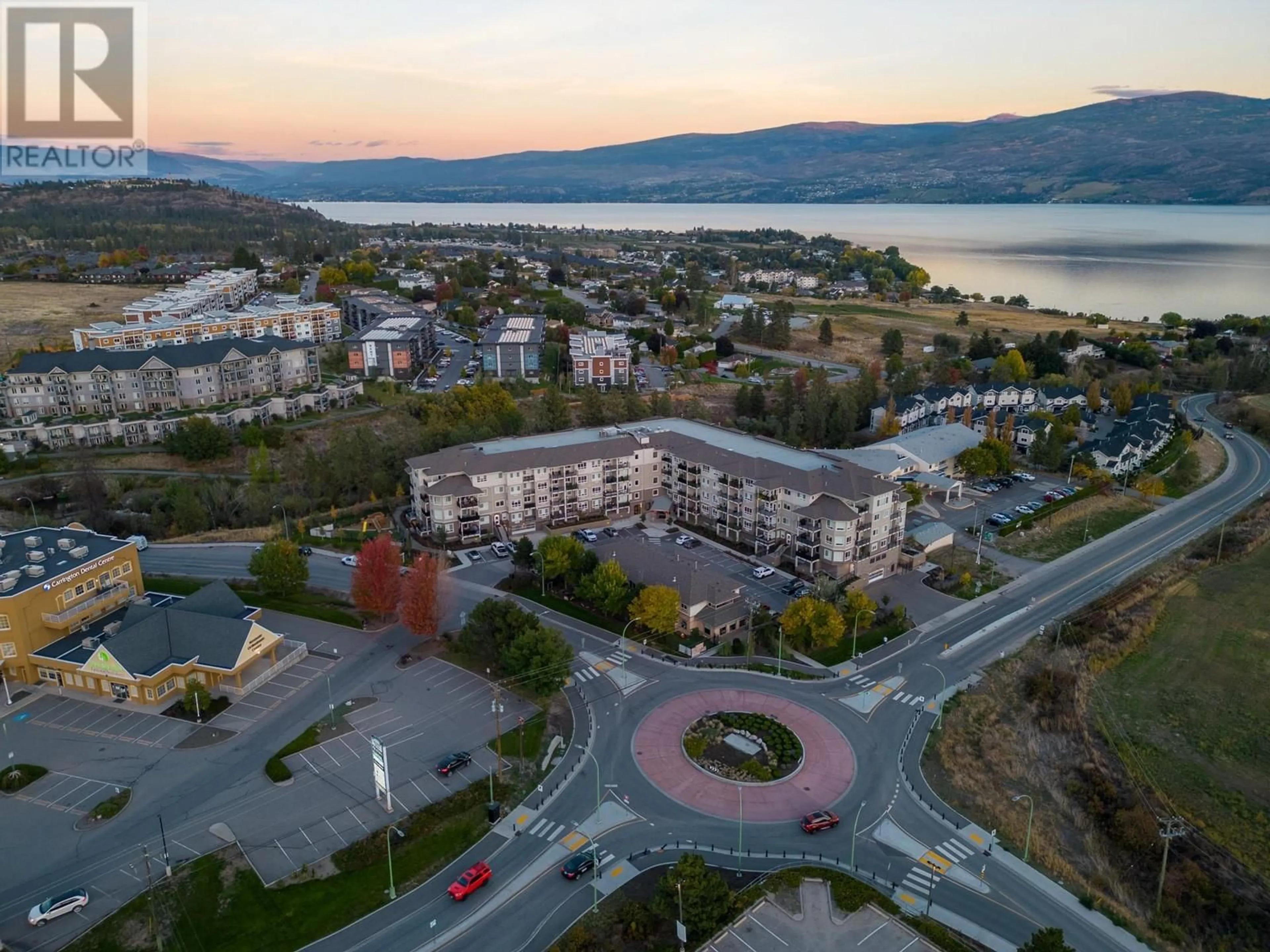 A pic from outside/outdoor area/front of a property/back of a property/a pic from drone, mountain view for 404 - 2301 CARRINGTON ROAD, West Kelowna British Columbia V4T3K8