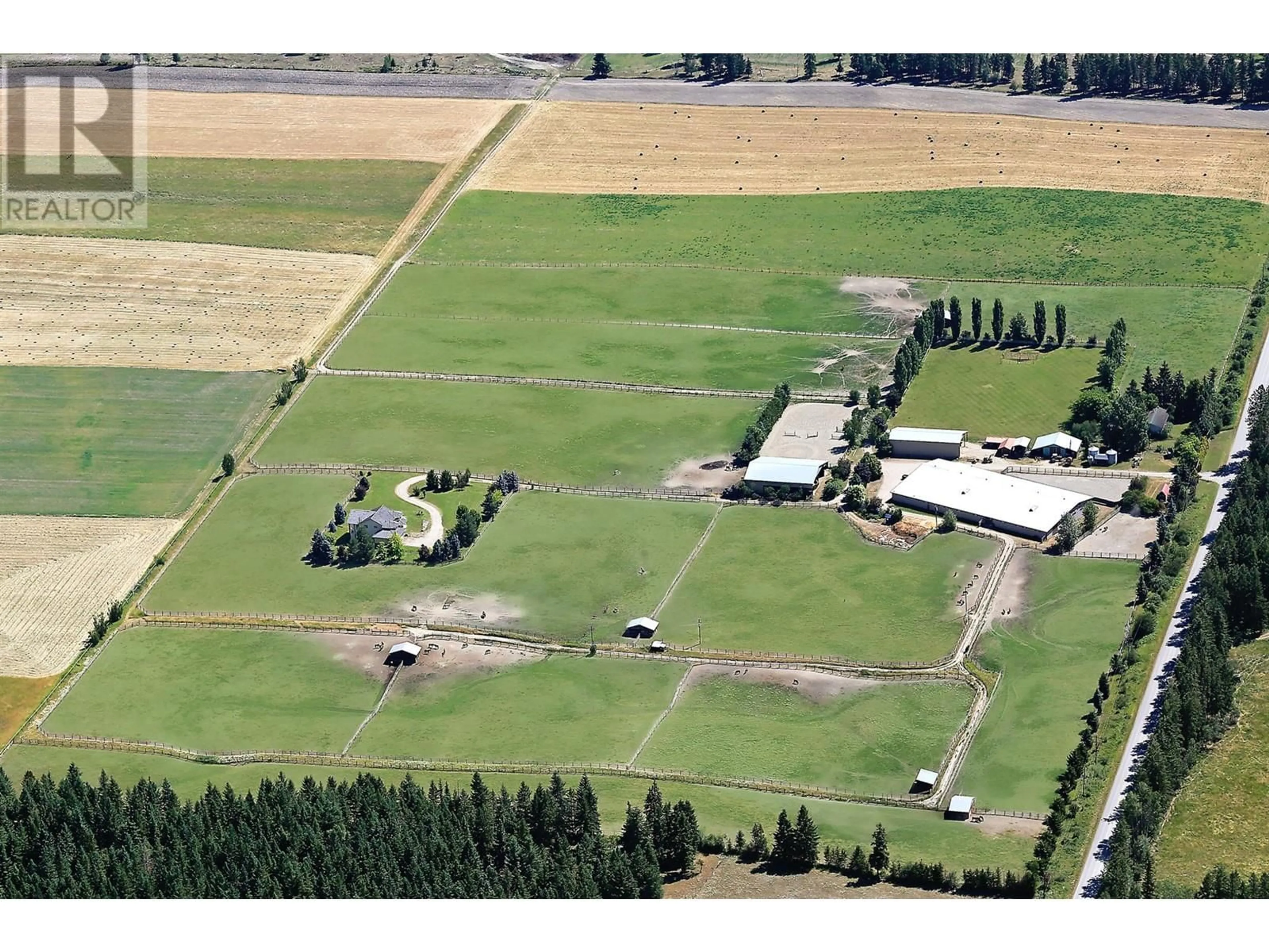 A pic from outside/outdoor area/front of a property/back of a property/a pic from drone, building for 910 LUMBY MABEL LAKE ROAD, Lumby British Columbia V0E2G5