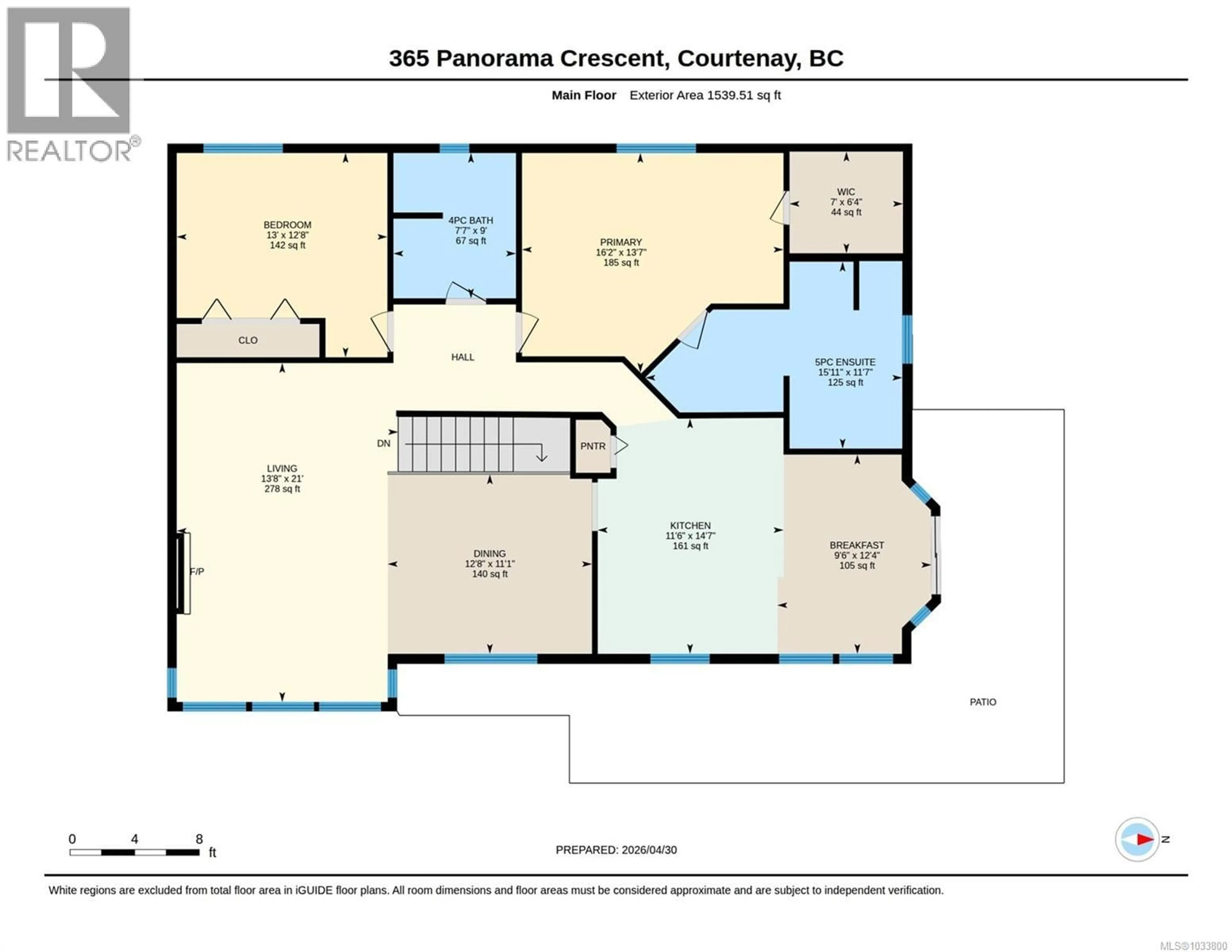 Floor plan for 365 PANORAMA CRESCENT, Courtenay British Columbia V9N6Y7