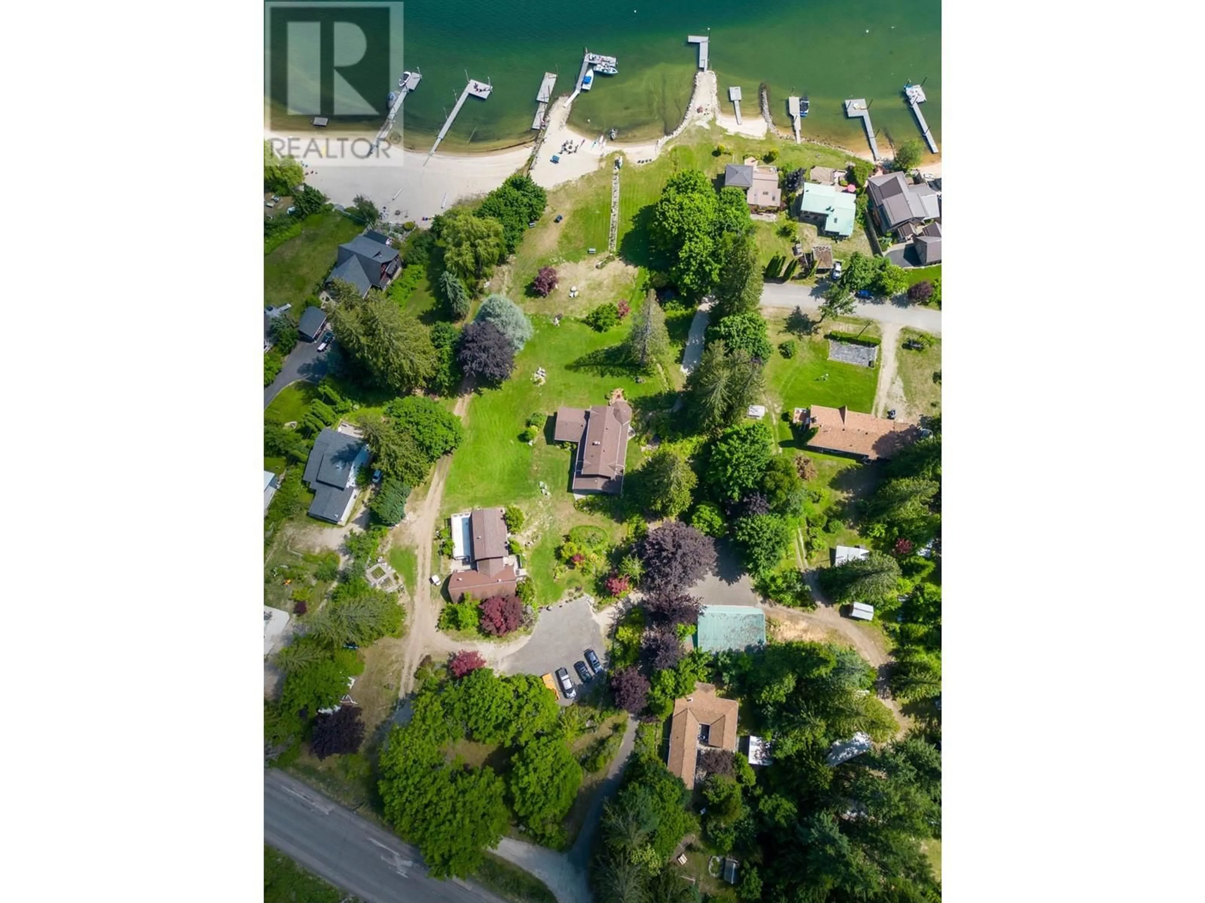 A pic from outside/outdoor area/front of a property/back of a property/a pic from drone, water/lake/river/ocean view for 4161 HEROUX Road, Nelson British Columbia V1L6N5