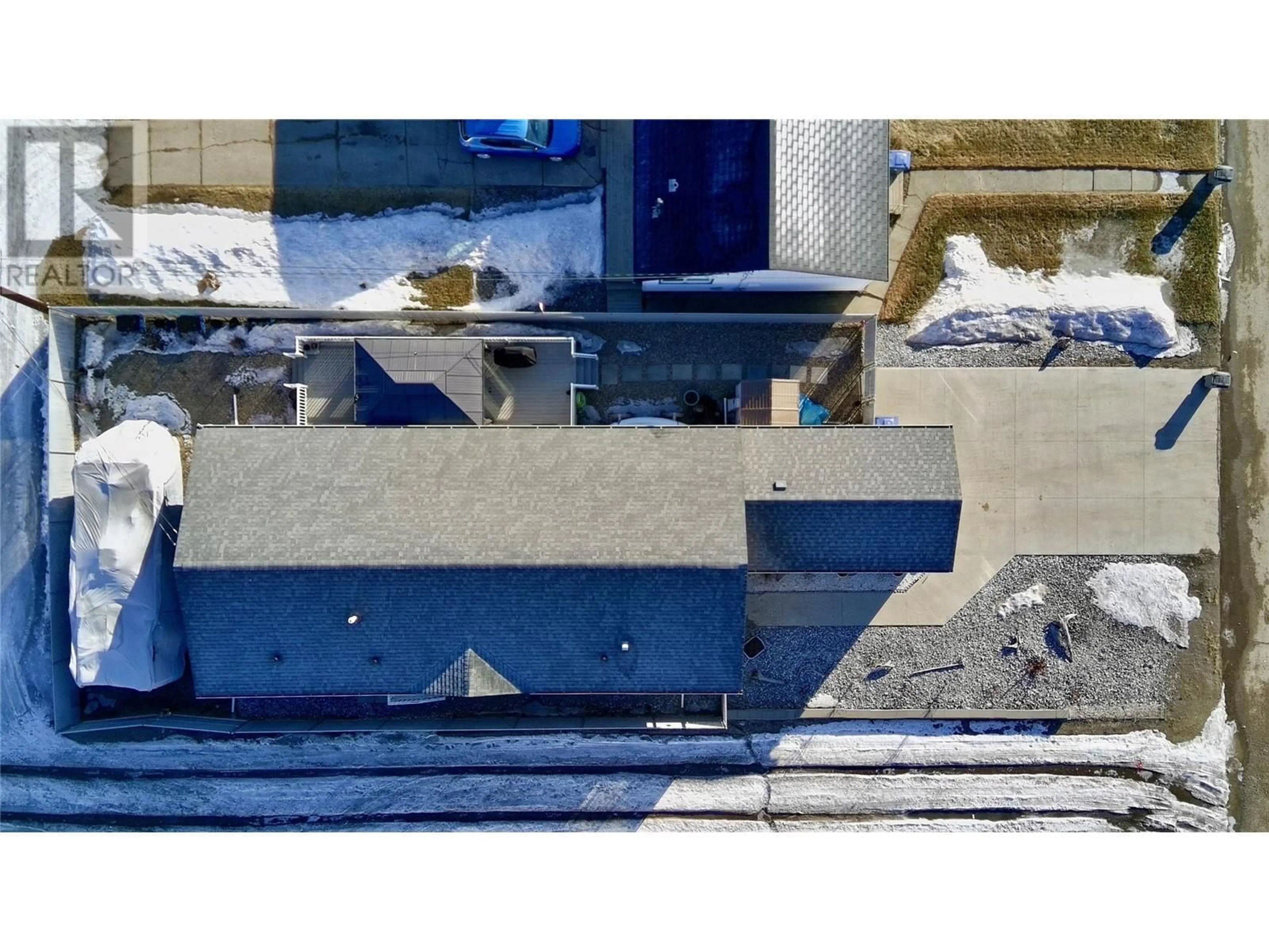 A pic from outside/outdoor area/front of a property/back of a property/a pic from drone, building for 720 105 Avenue, Dawson Creek British Columbia V1G2K6